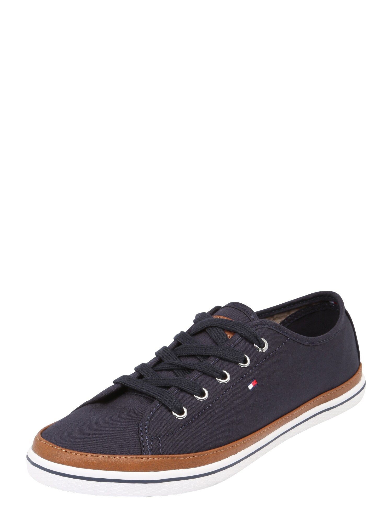 TOMMY HILFIGER Sportbačiai be auliuko  ruda / nakties mėlyna