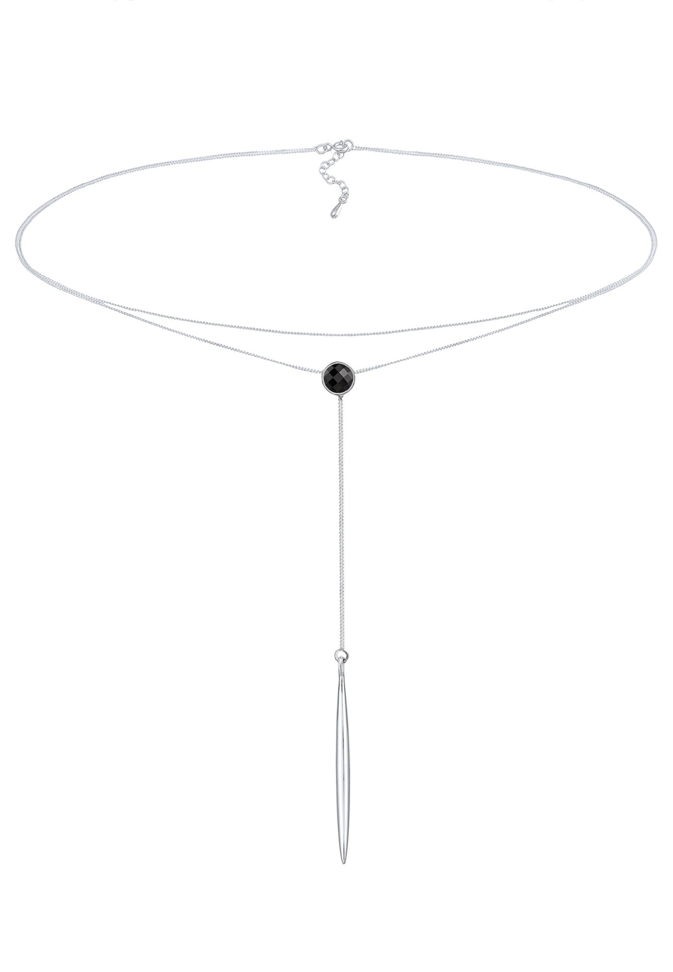 Elli Ketting Zwart / Zilver