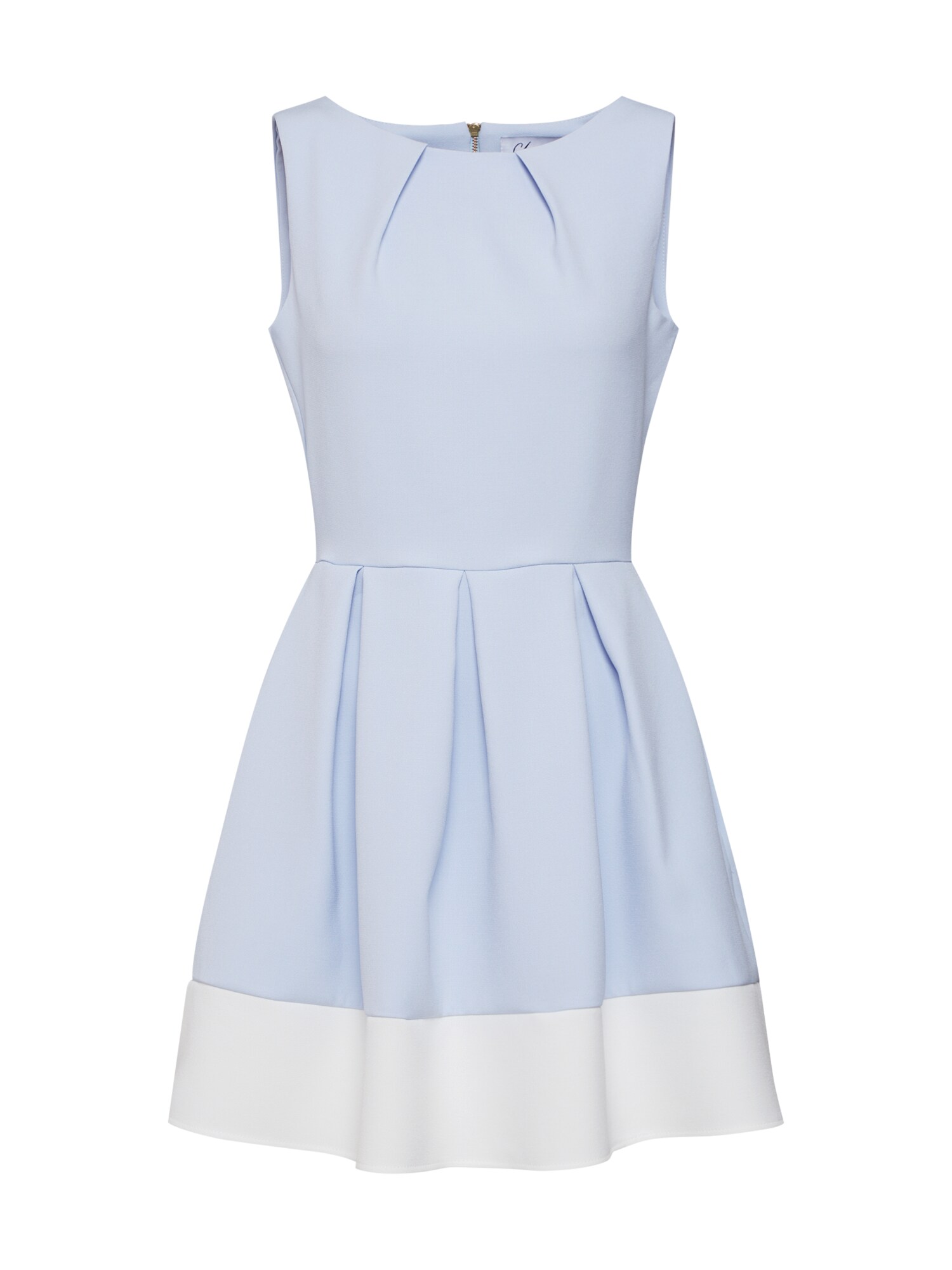 Closet London Dames Cocktailjurk Smoky Blue Offwhite closet london kopen in de aanbieding