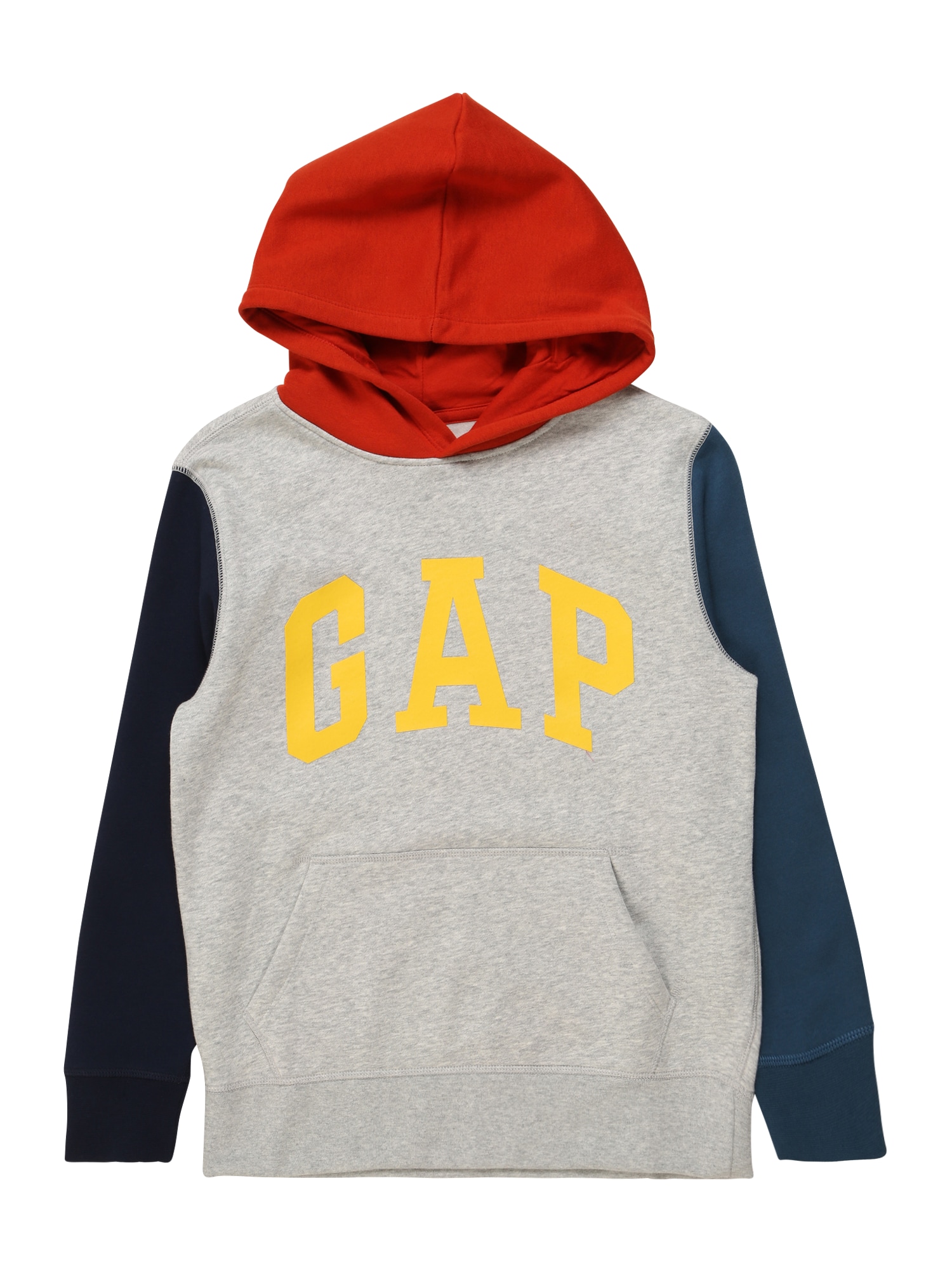 GAP Megztinis be užsegimo  raudona / pilka / mėlyna