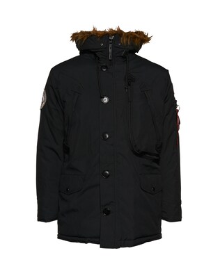 ALPHA INDUSTRIES Chaqueta de invierno 'Polar'  rojo / negro / blanco
