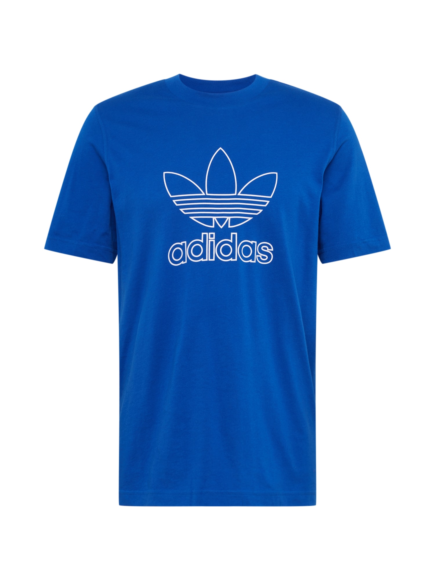 ADIDAS ORIGINALS Marškinėliai 'Trefoil'  mėlyna / balta