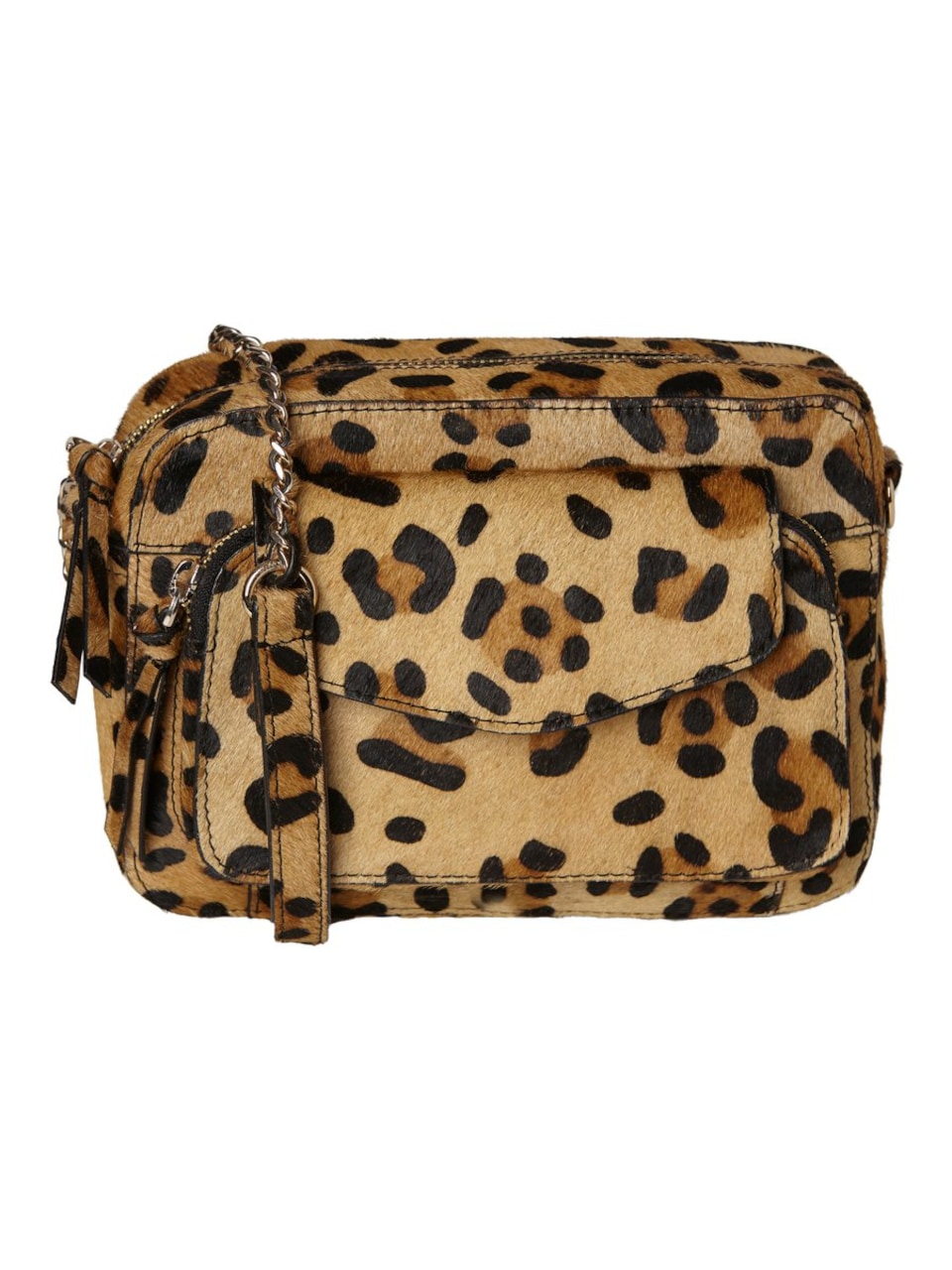 Axelremsväska 'PCNAINO' beige / konjak