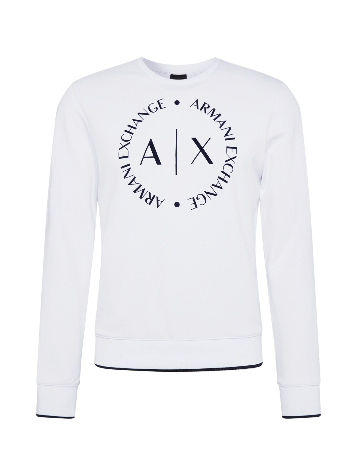 ARMANI EXCHANGE Megztinis be užsegimo  balta / juoda