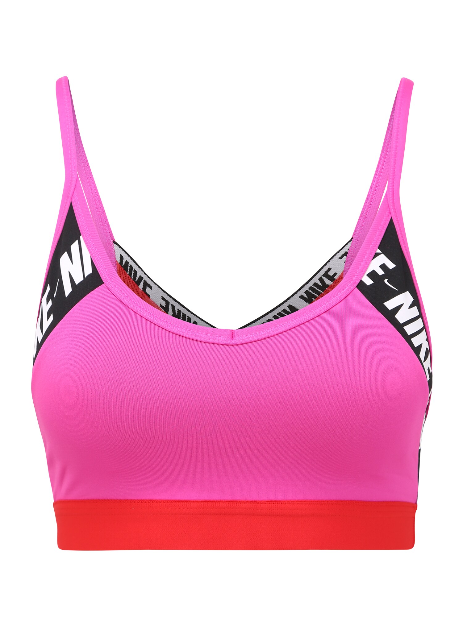 NIKE Sportinė liemenėlė 'INDY'  rožinė / raudona