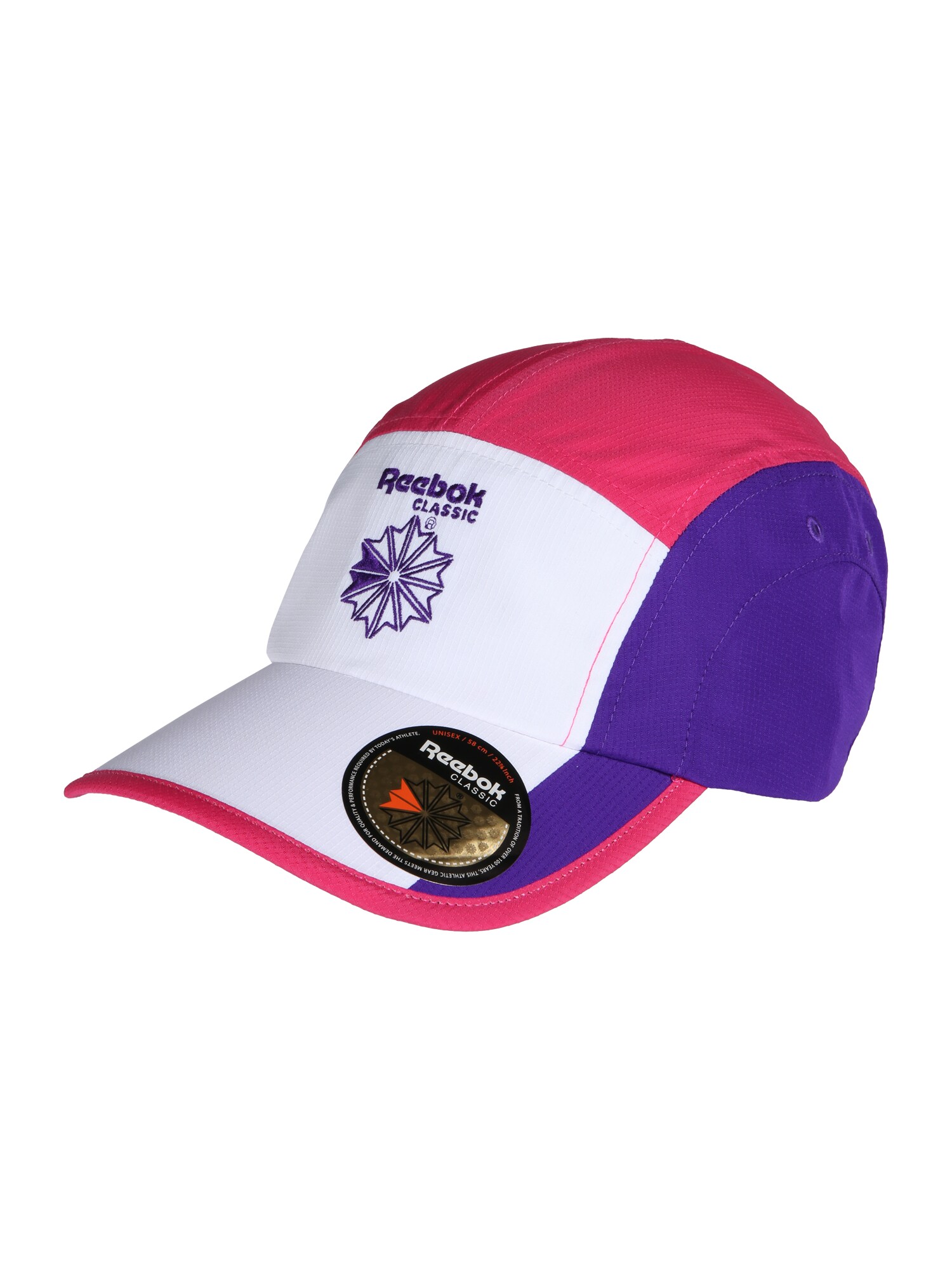 Reebok Classic Heren Pet Cl Running Cap Pink Wit reebok classic kopen in de aanbieding