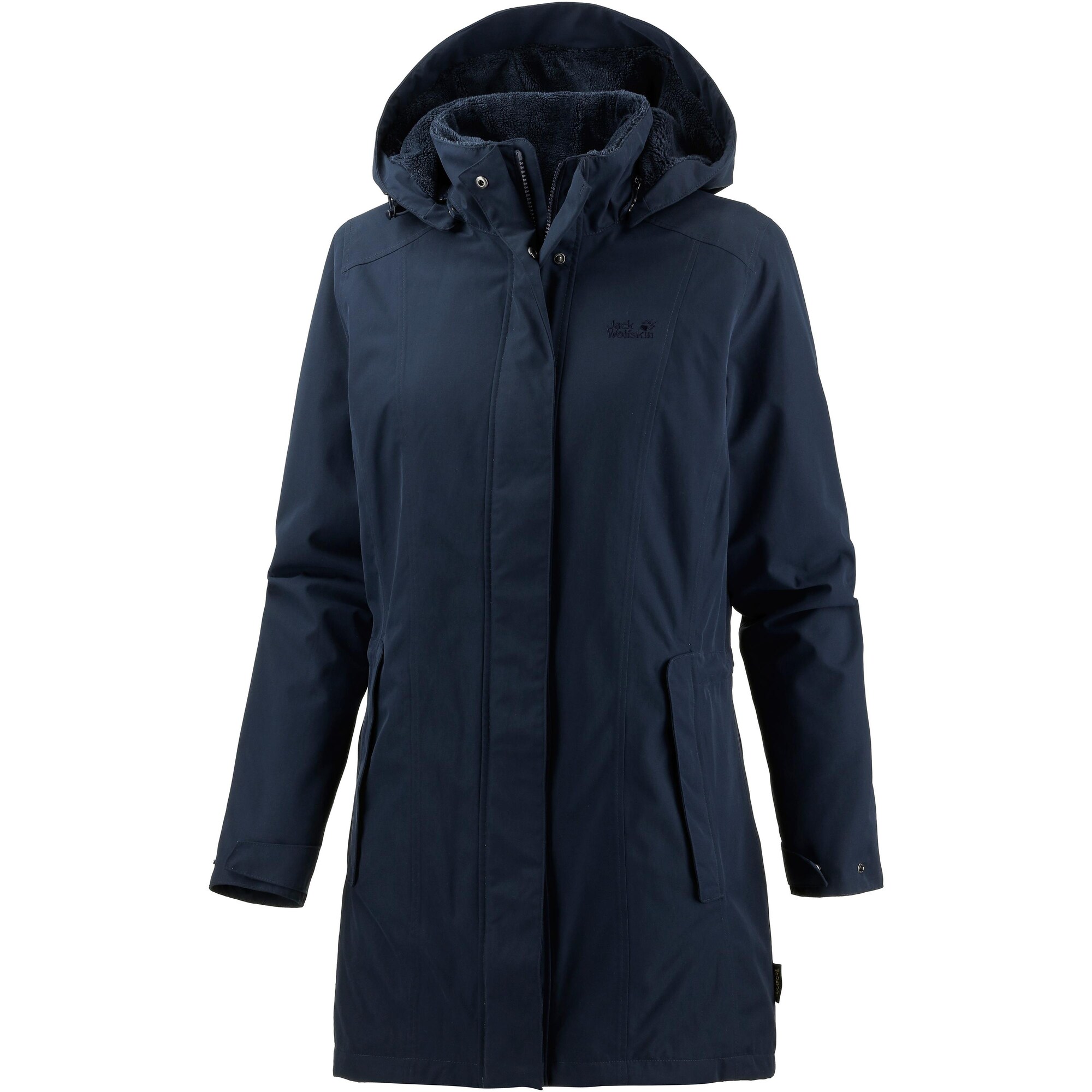 Jack Wolfskin Dames Outdoormantel Madison Avenue Nachtblauw jack wolfskin kopen in de aanbieding