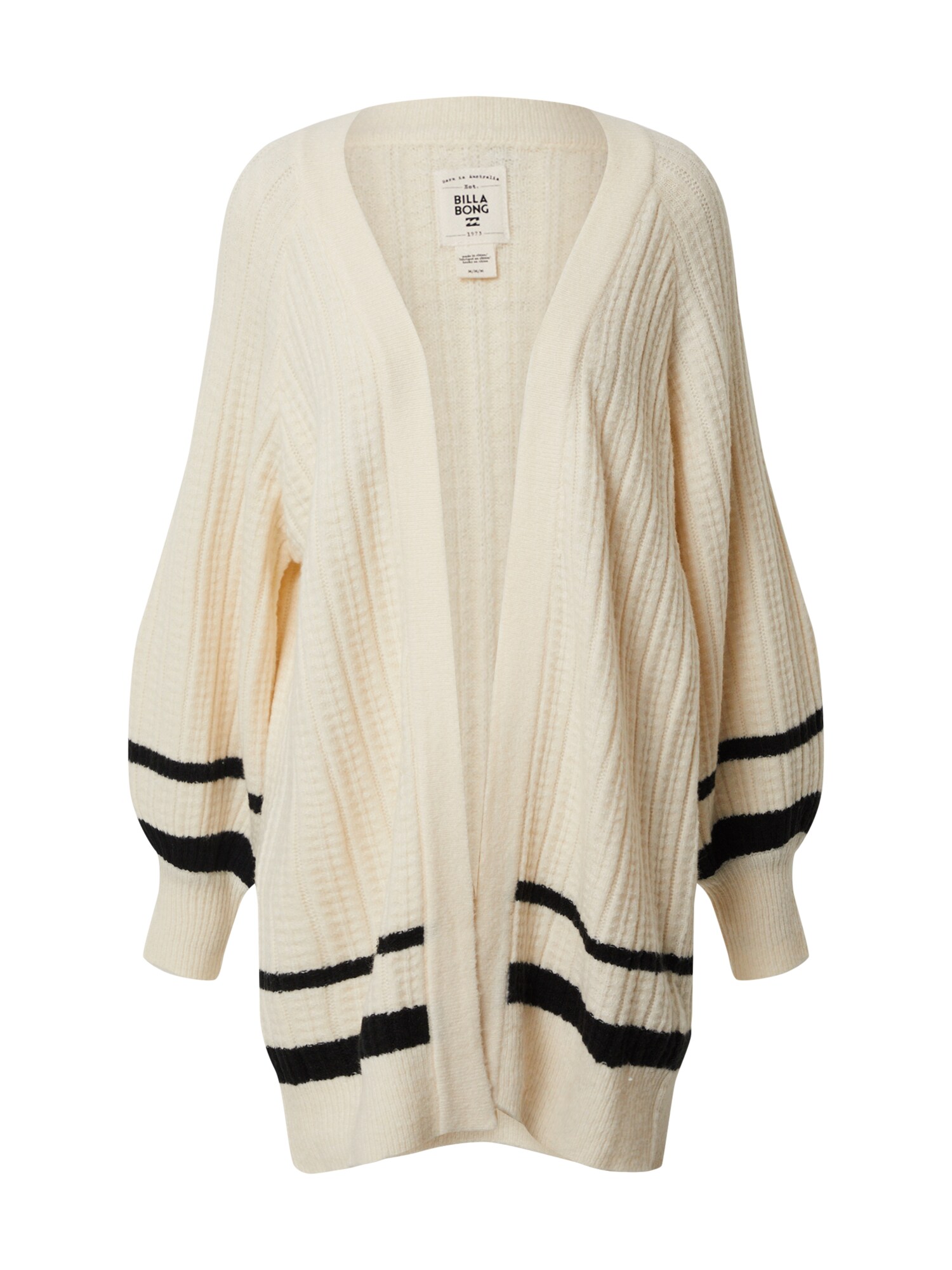 BILLABONG Kardiganas 'Between The Lines'  juoda / kremo
