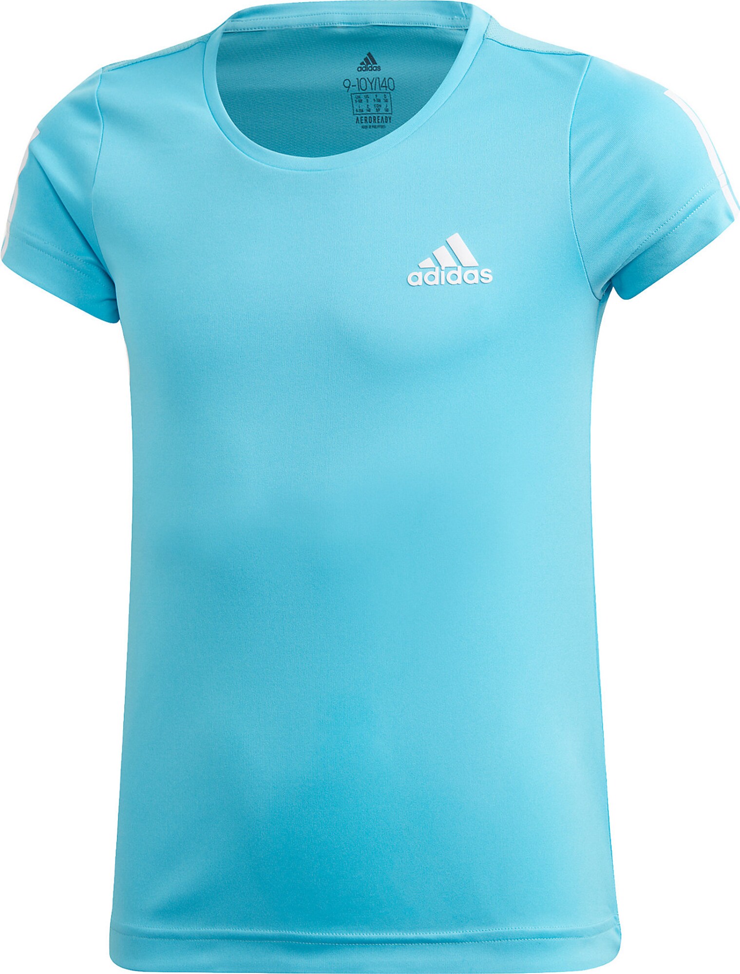 ADIDAS PERFORMANCE Sportiniai marškinėliai  šviesiai mėlyna / balta