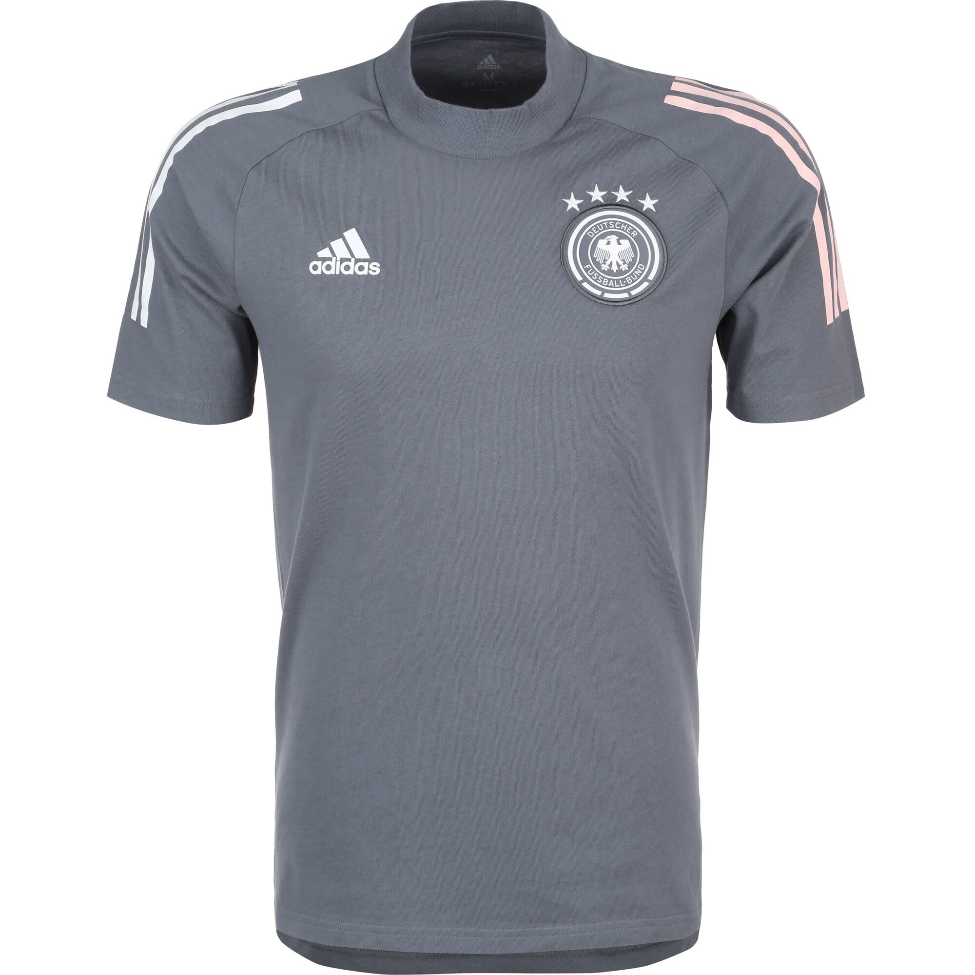 ADIDAS PERFORMANCE Triko  tamsiai pilka / balta / ryškiai rožinė spalva
