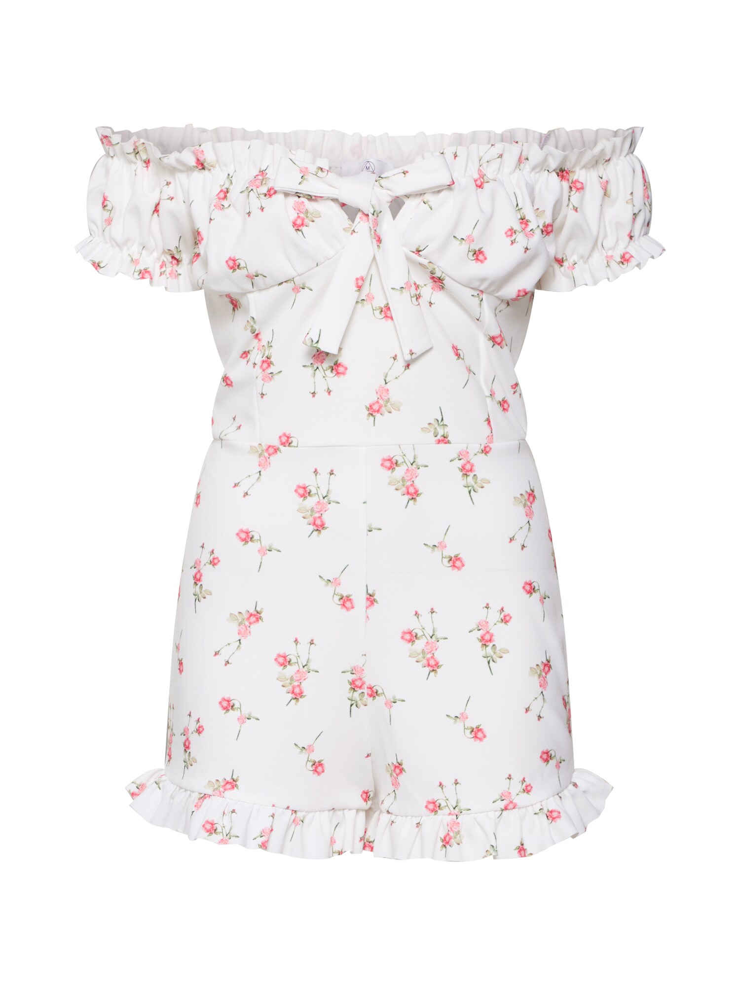 Missguided Kombinezono tipo kostiumas  rožinė / balta