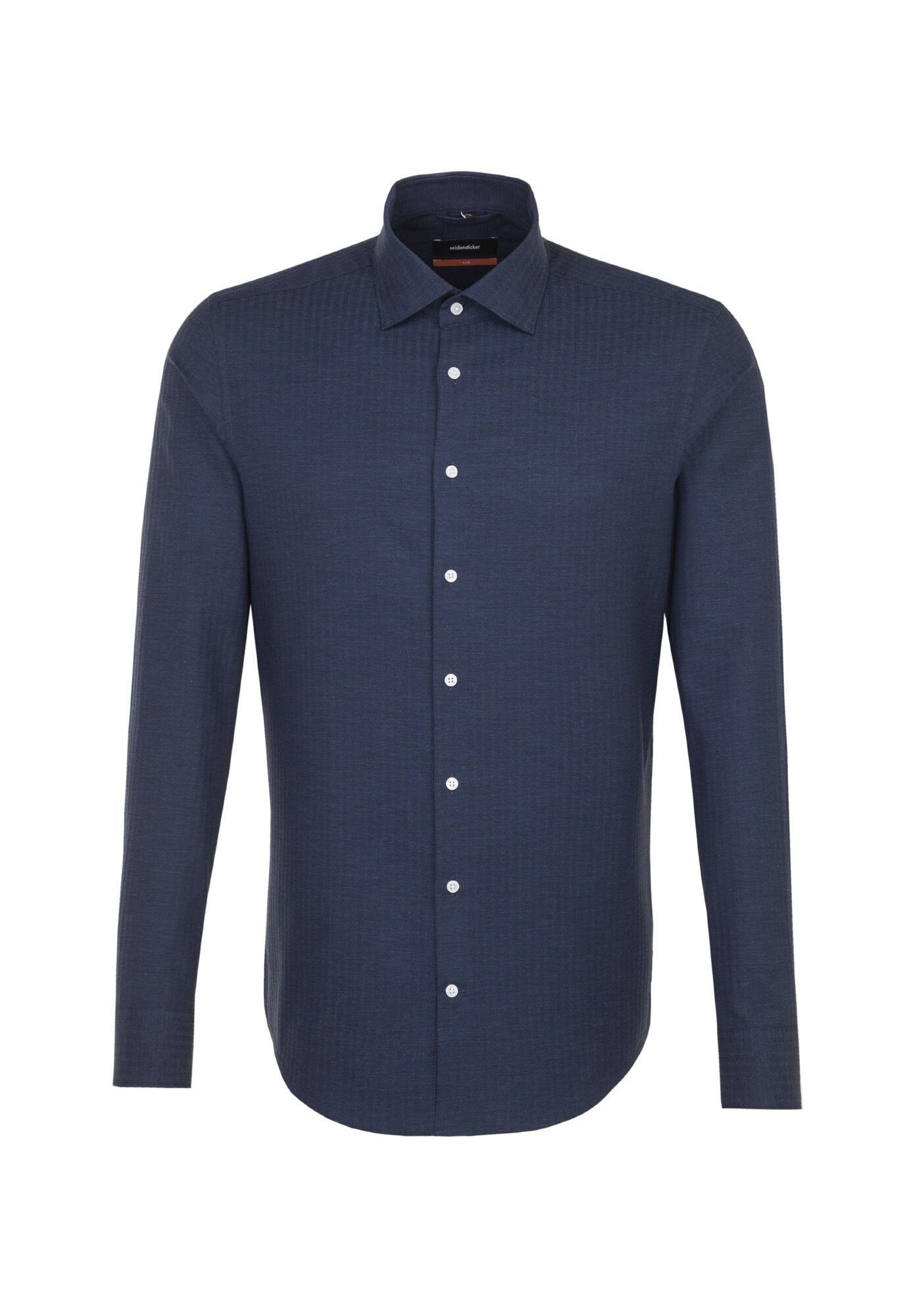Seidensticker Heren Zakelijk Overhemd Slim Donkerblauw seidensticker kopen in de aanbieding