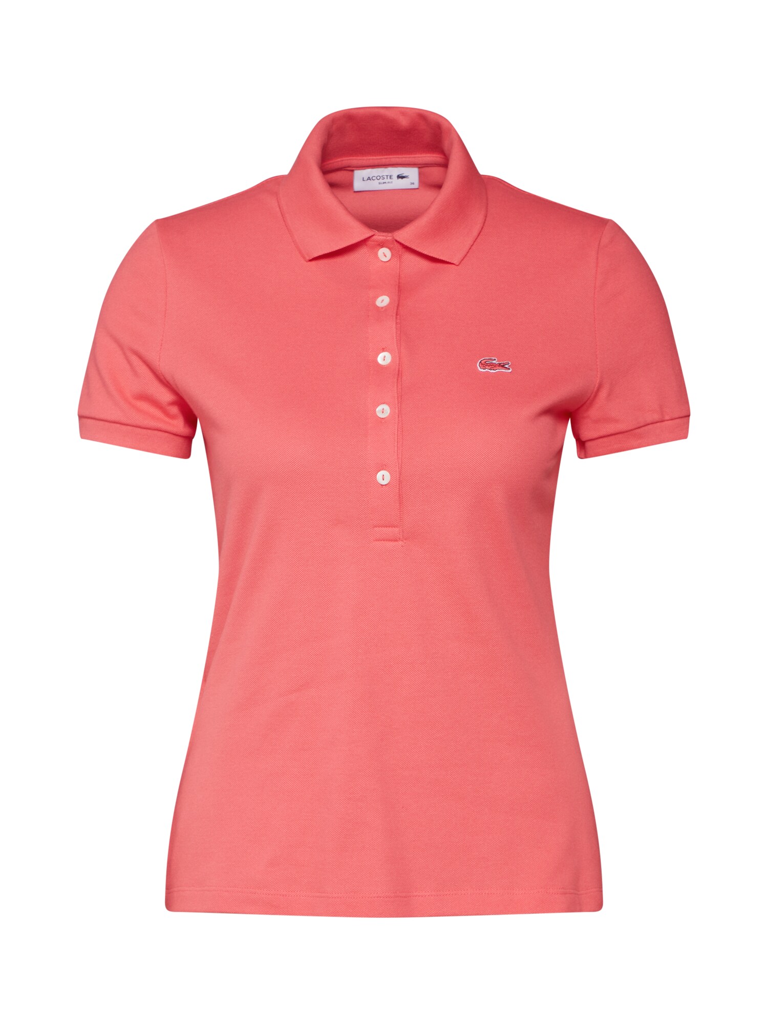 Lacoste Dames Shirt Koraal lacoste kopen in de aanbieding