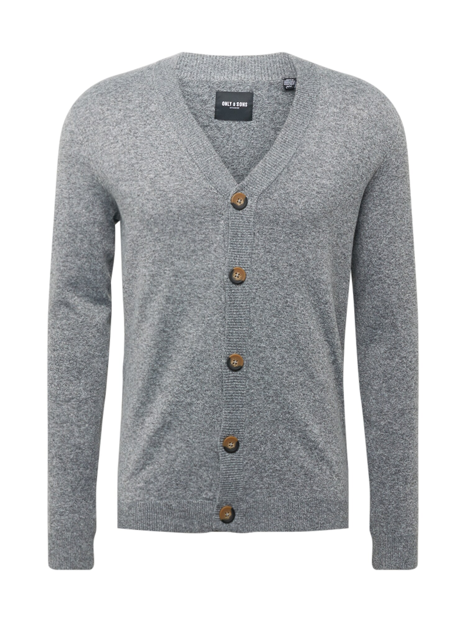 Only & Sons Kardiganas 'ONSLRD'  margai pilka