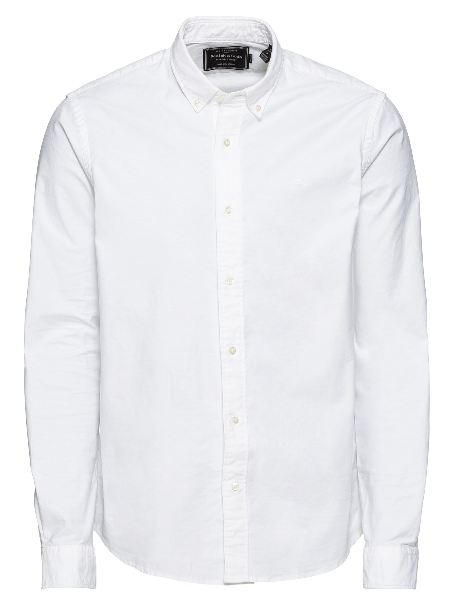 SCOTCH & SODA Dalykiniai marškiniai 'NOS Shirt with contrast details'  balta