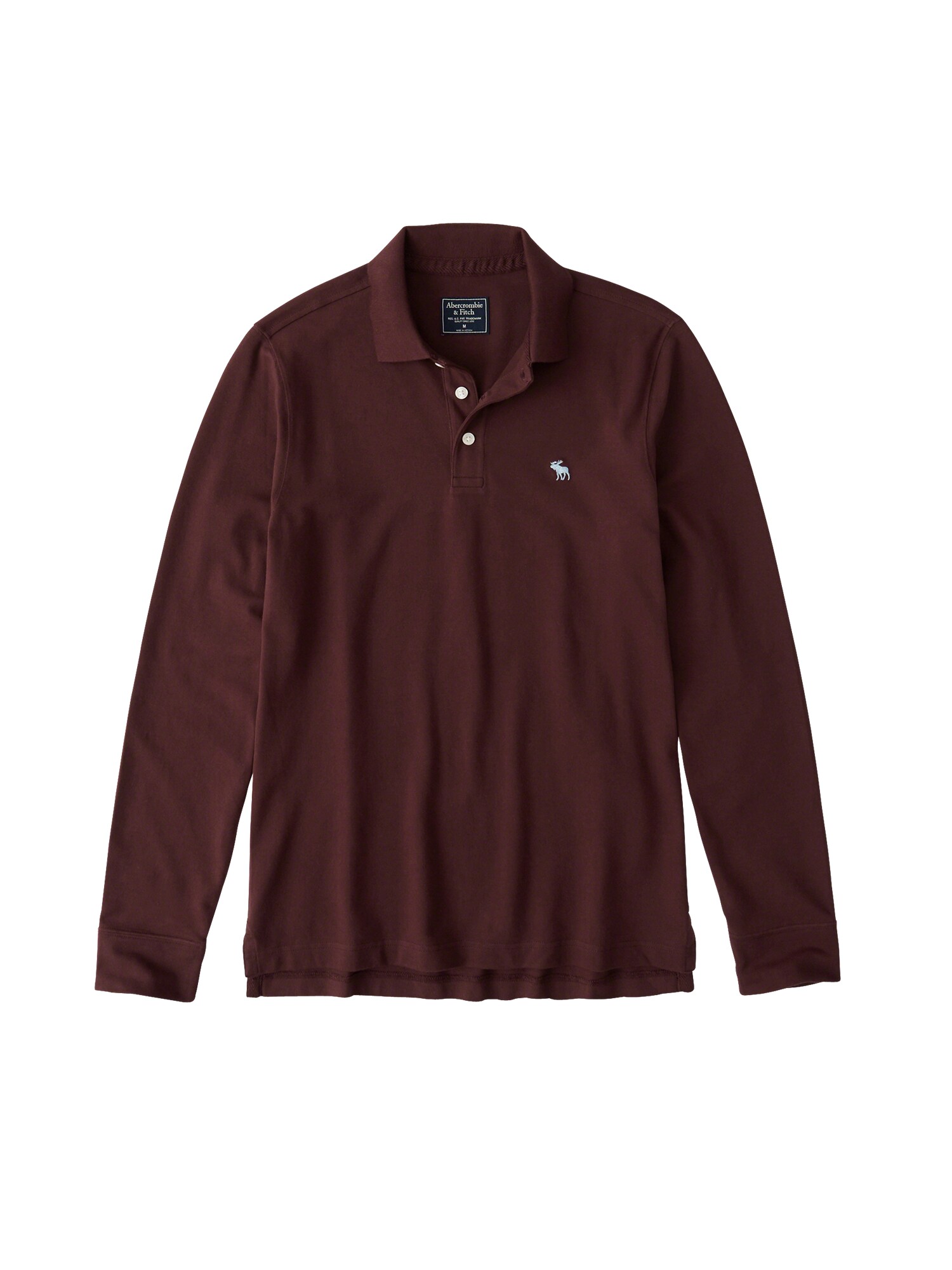 Abercrombie Fitch Heren Shirt Ls Stretch Polo Bourgogne abercrombie fitch kopen in de aanbieding