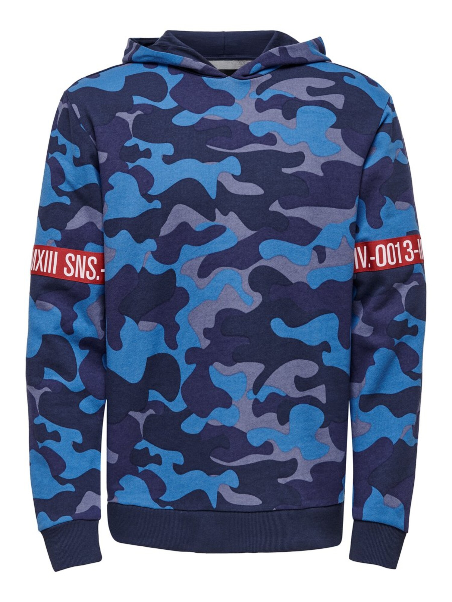 Only Sons Heren Sweatshirt Marine Hemelsblauw Grijs Rood only sons kopen in de aanbieding