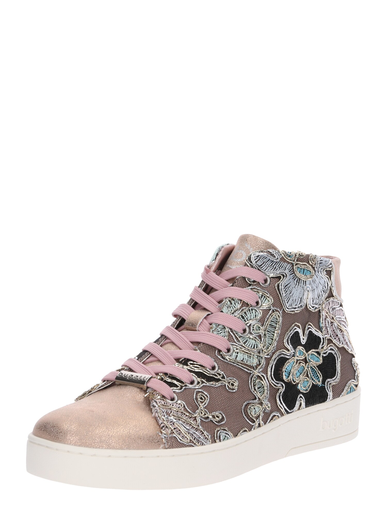 Bugatti Dames Sneakers Hoog Fergie Rose Goud Taupe Antraciet Wit bugatti kopen in de aanbieding