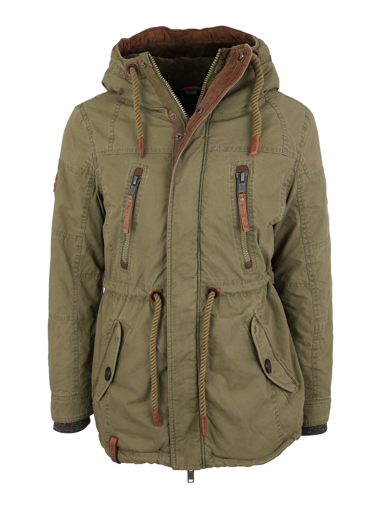 Naketano Heren Winterparka Rote Rakete Kaki naketano kopen in de aanbieding