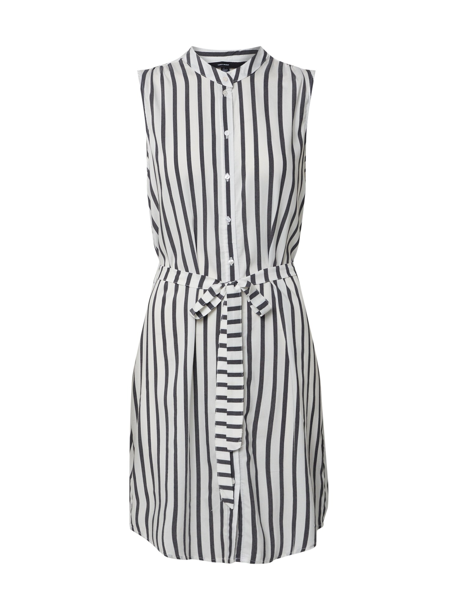 VERO MODA Suknelė 'VMERIKA SHIRT DRESS NOOS'  juoda / balta