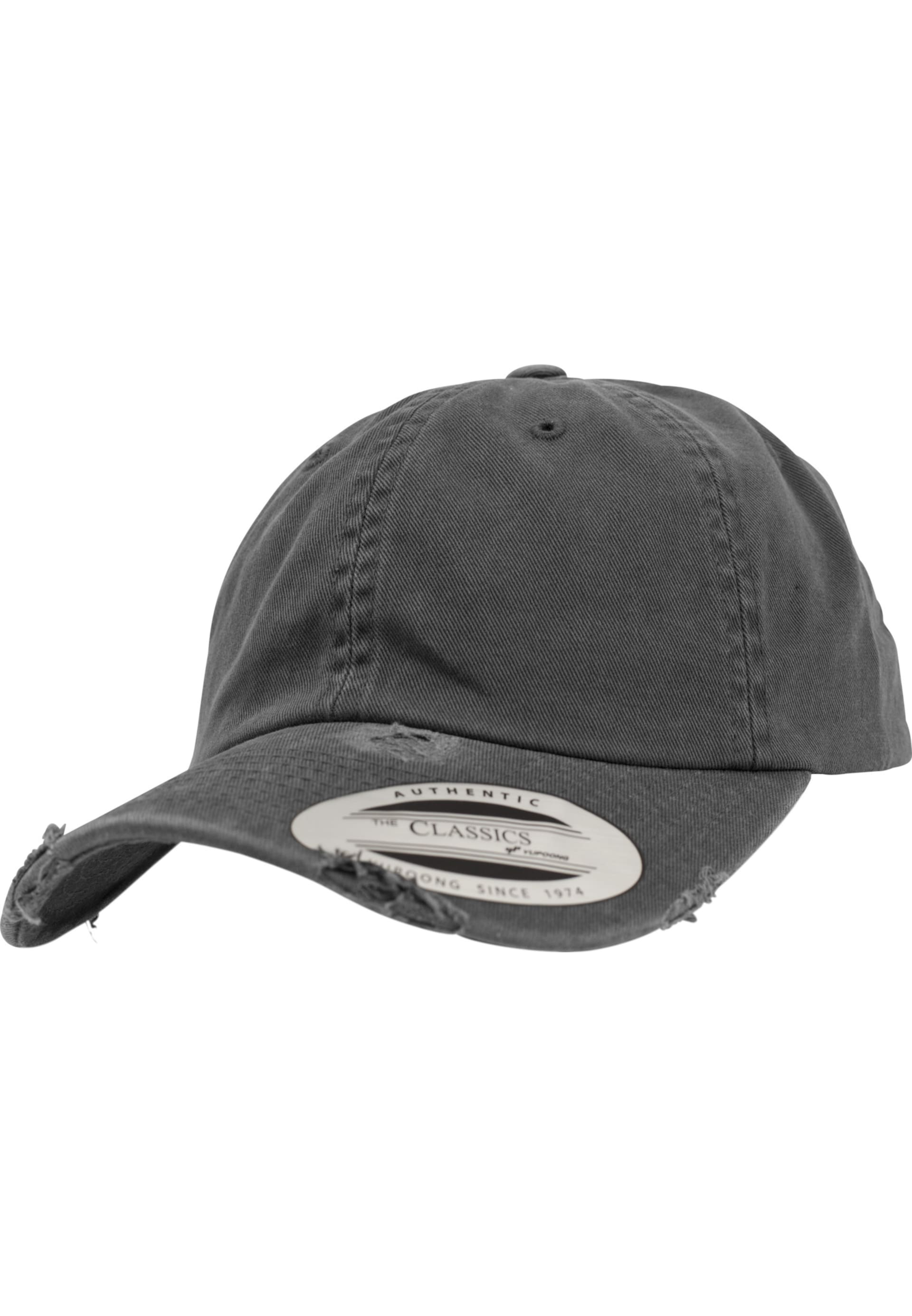 Yupoong unconstructed Keps Black Destroyed Dad Cap herr – bild 2