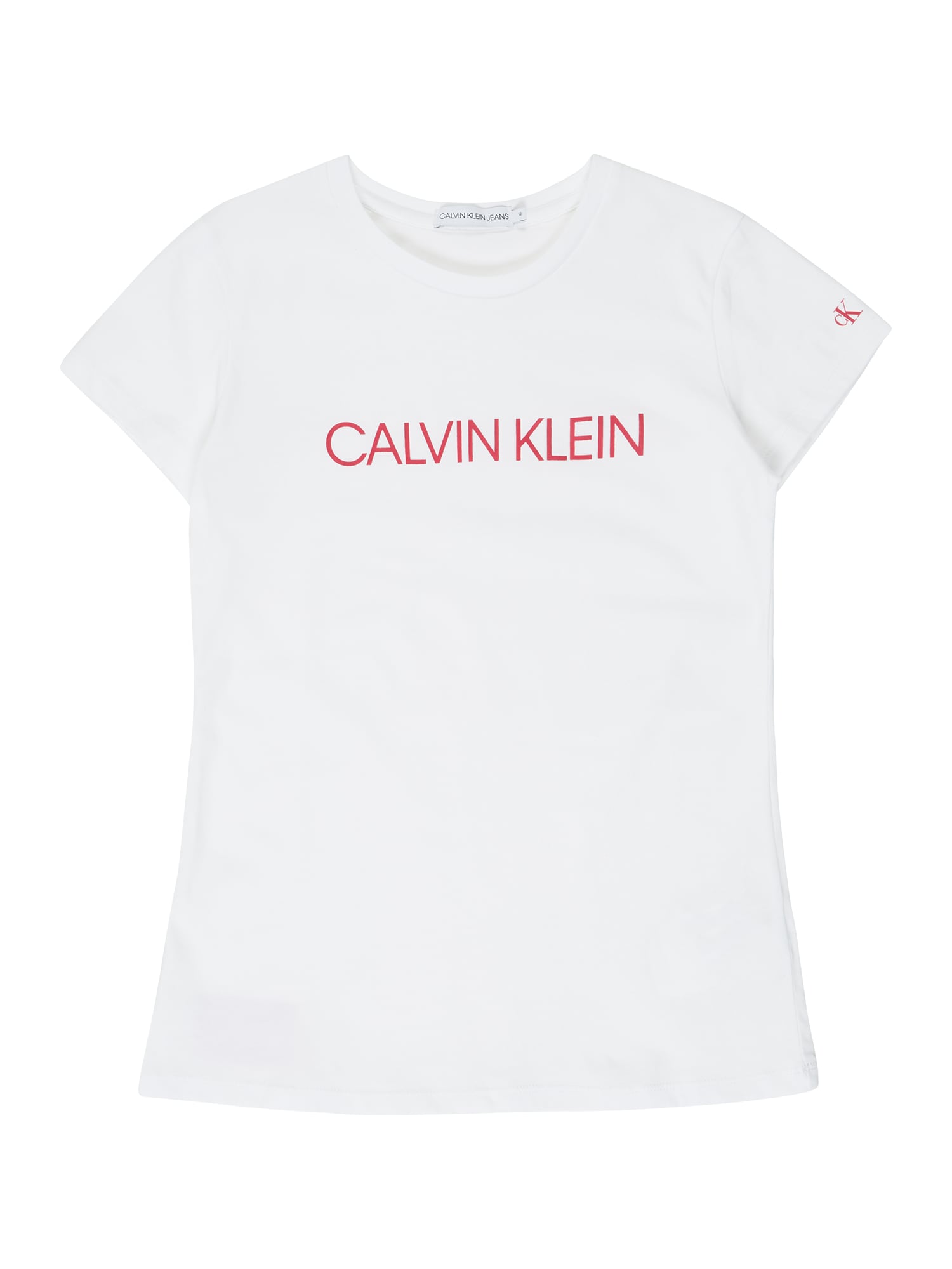 Calvin Klein Jeans Тениска  червено / бяло