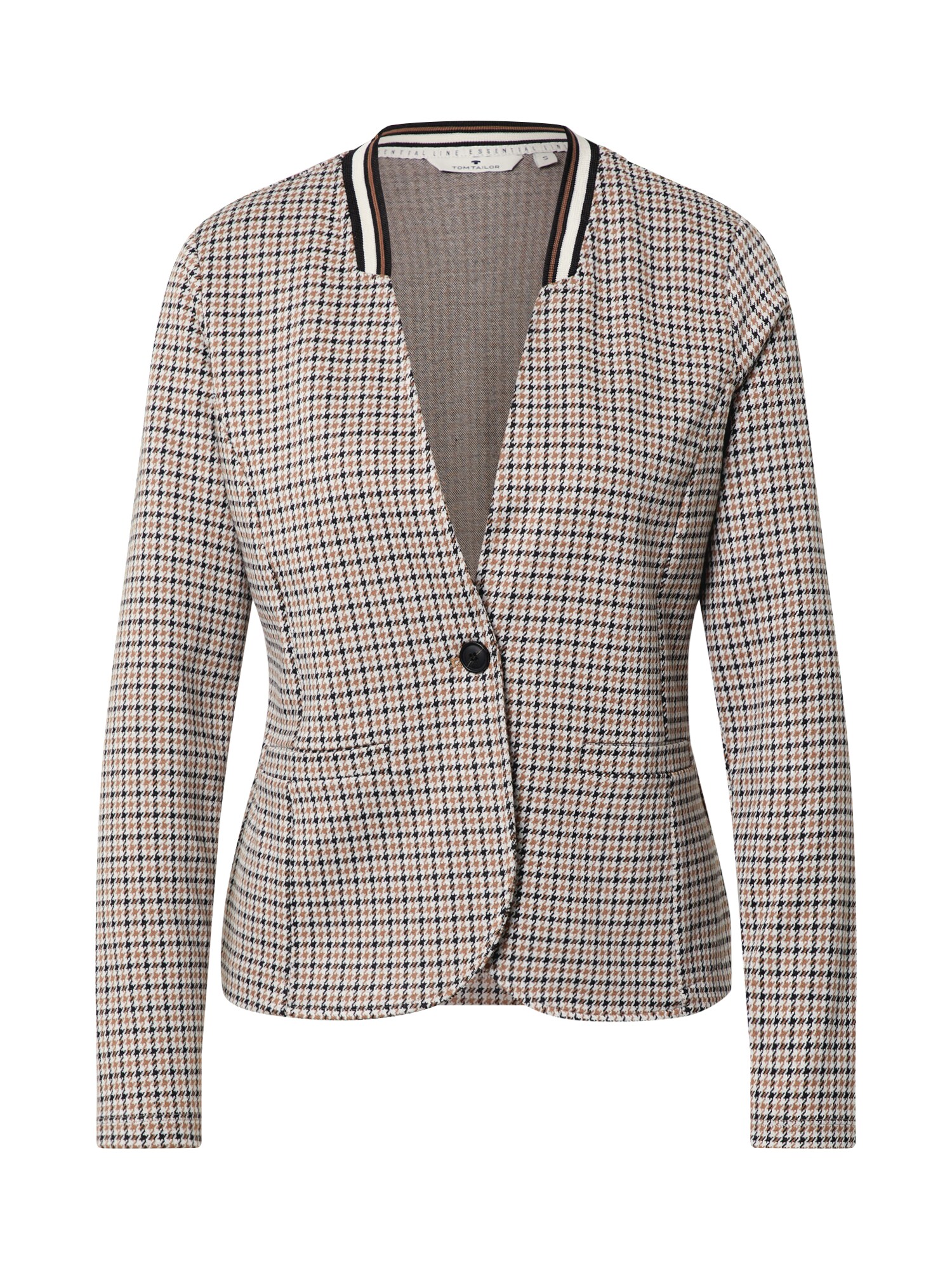 TOM TAILOR Blazer švarkas  ruda / smėlio