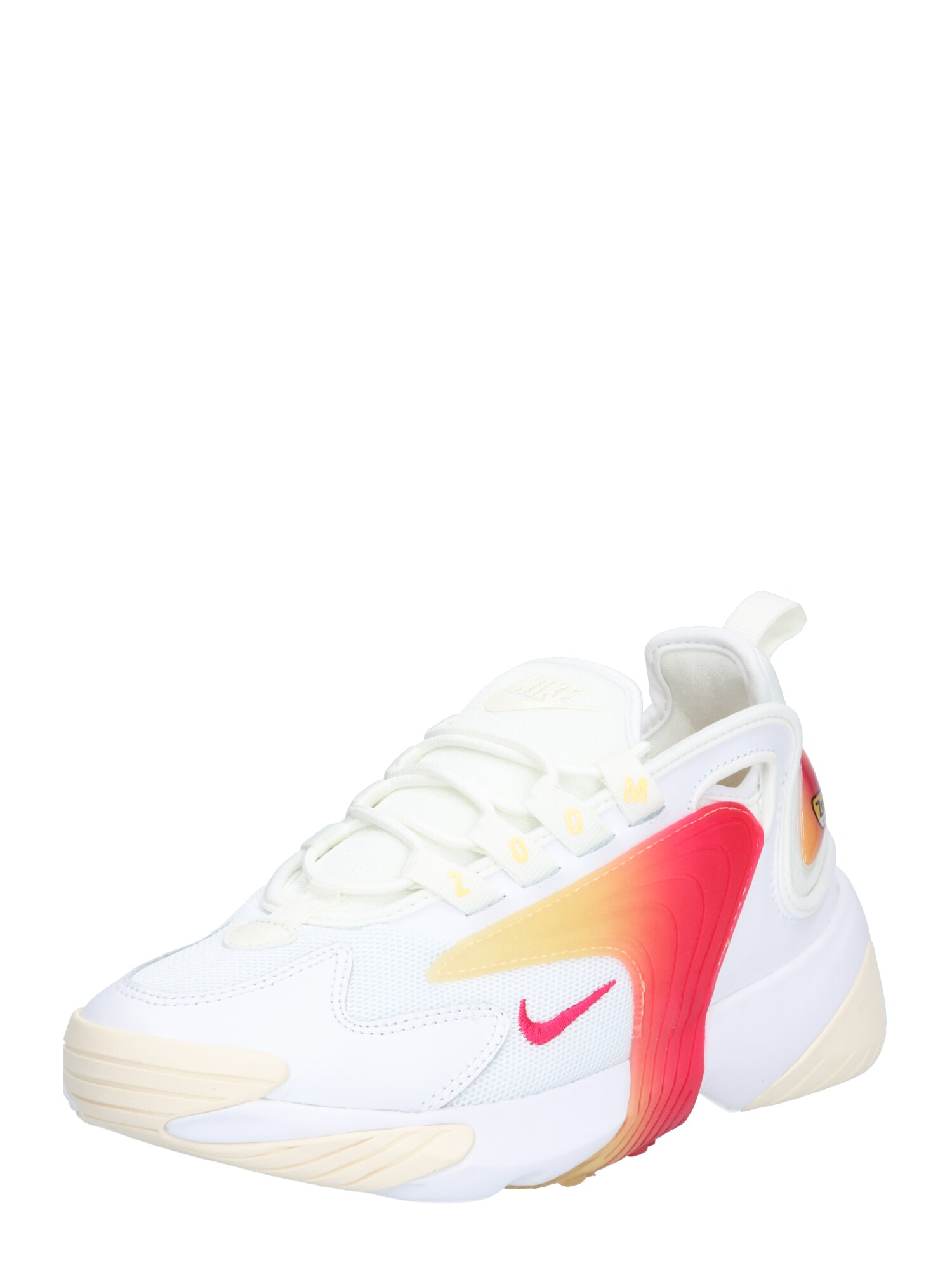 Nike Sportswear Dames Sneakers Laag Zoom 2K Geel Rosa Wit nike kopen in de aanbieding