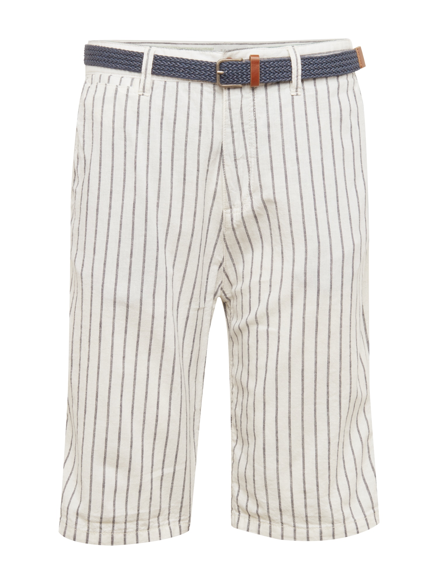 Esprit Heren Chino Co Li Stripe Sh Wit esprit kopen in de aanbieding