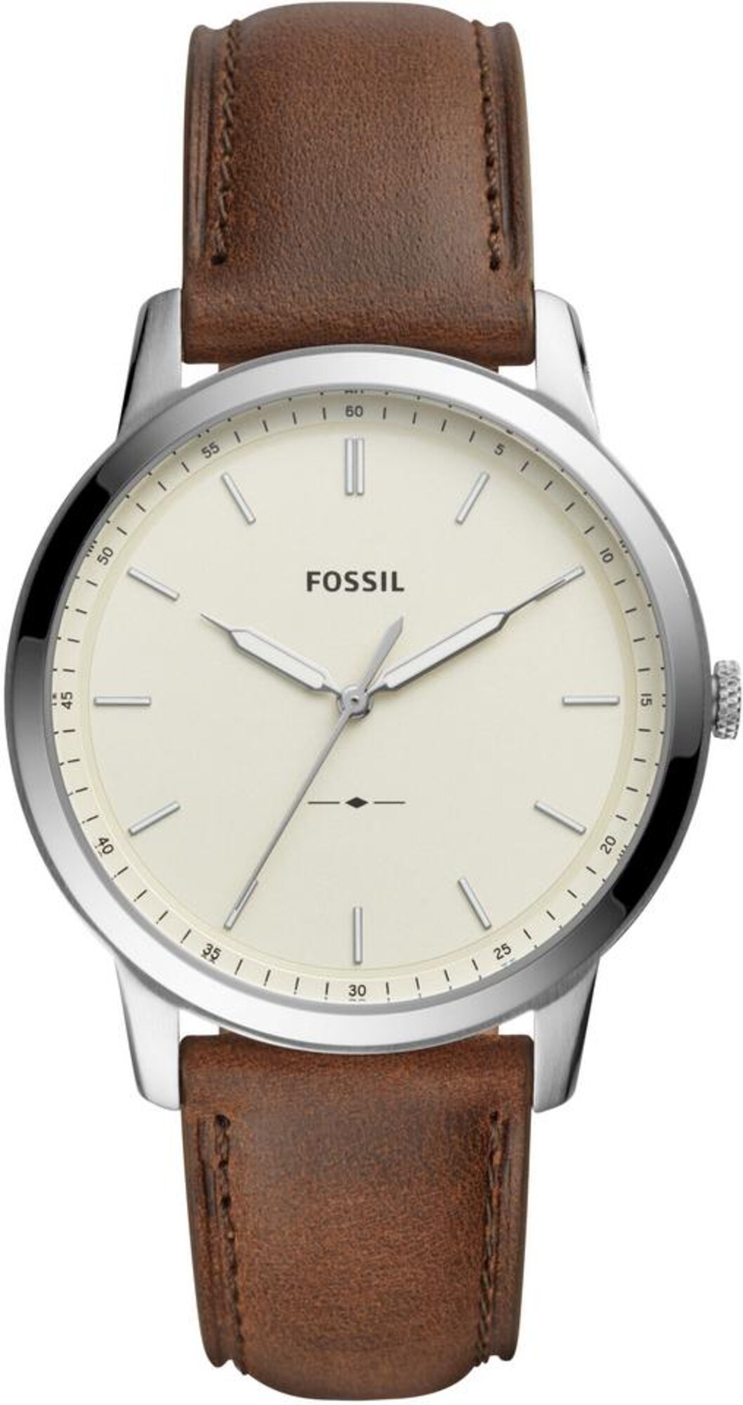FOSSIL Ceas analogic THE MINIMALIST  maro / argintiu