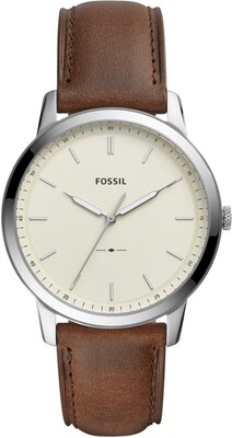 FOSSIL Reloj analógico 'THE MINIMALIST'  marrón / plata