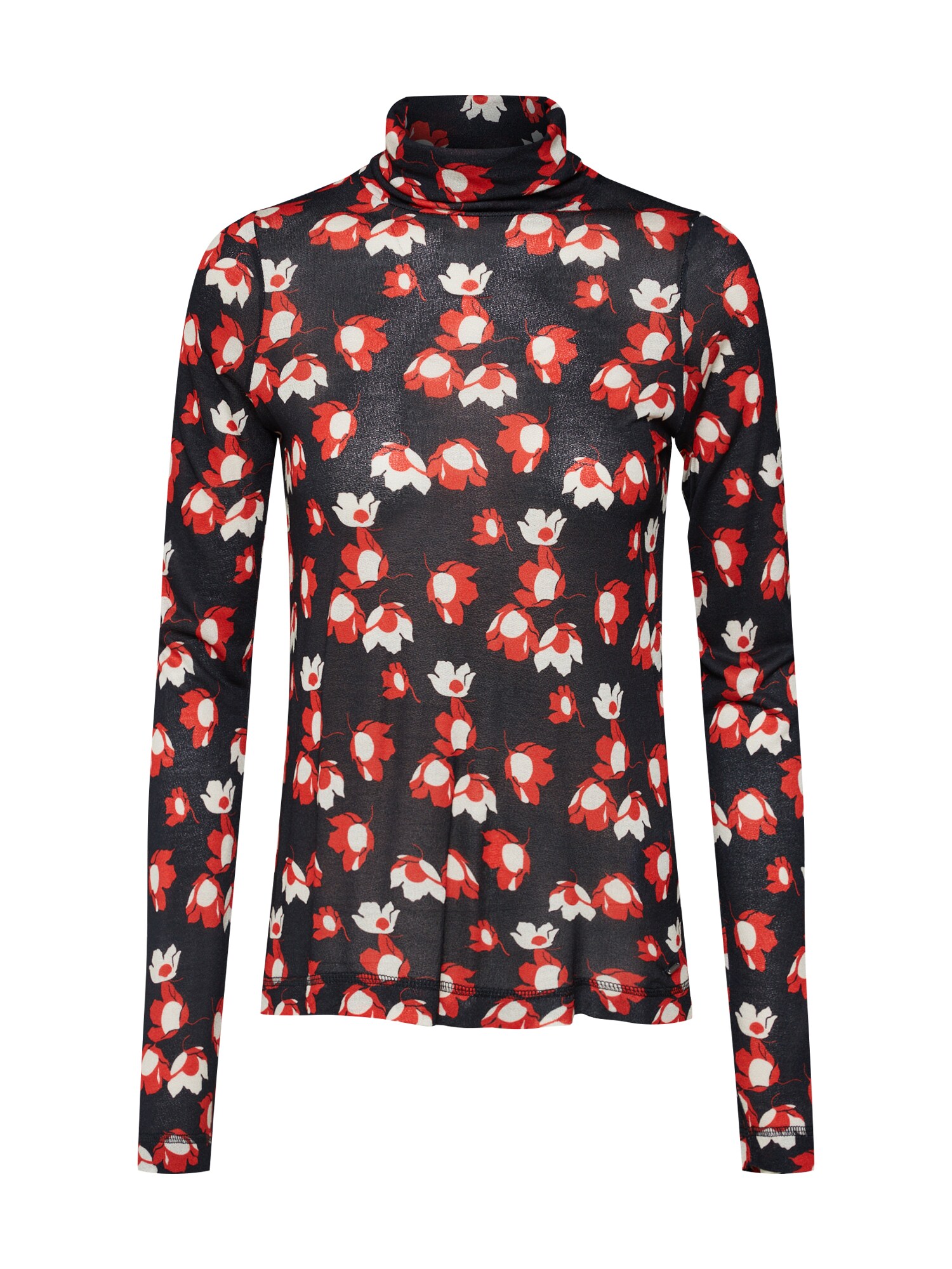Pepe Jeans Dames Shirt Cosima Rood Zwart pepe jeans kopen in de aanbieding