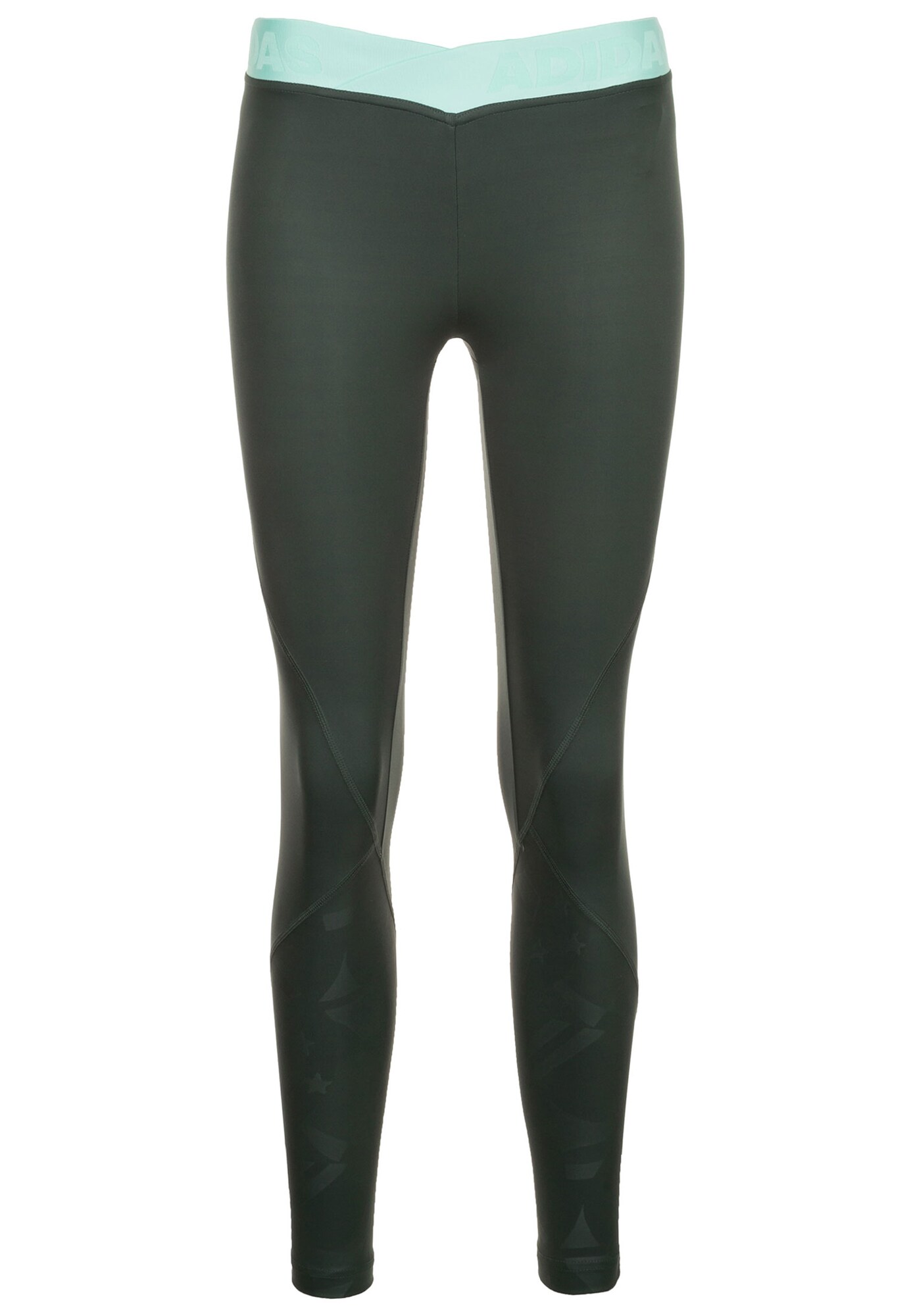 Adidas Performance Dames Sportbroek Alphaskin Sport 20 Embossed Grijs adidas performance kopen in de aanbieding