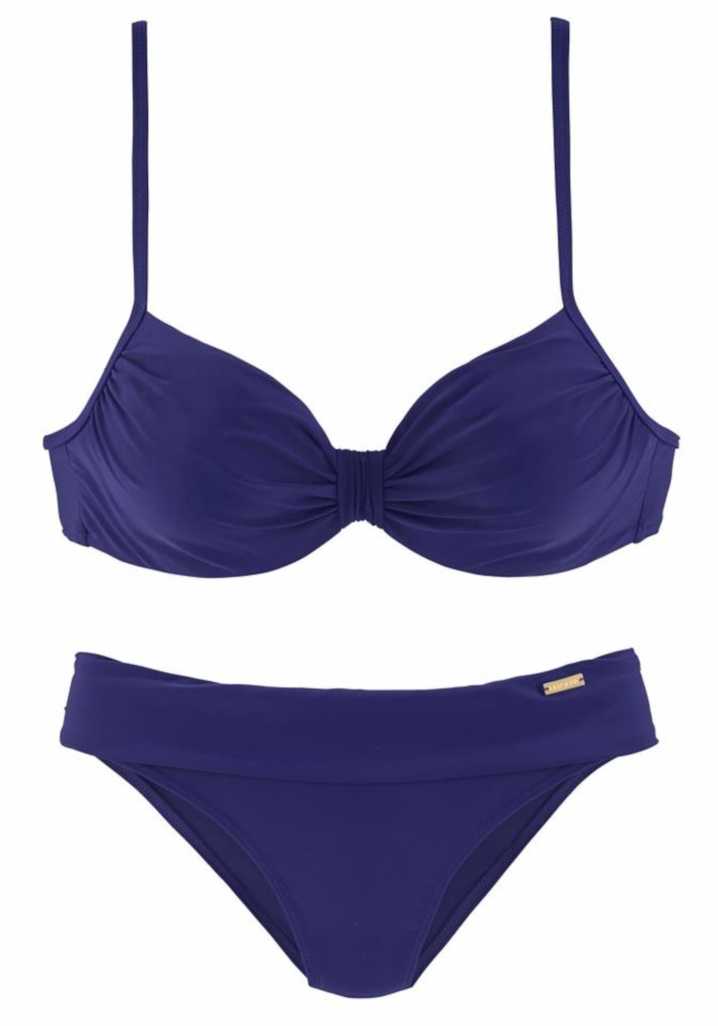 LASCANA Costum de baie două piese  albastru violet