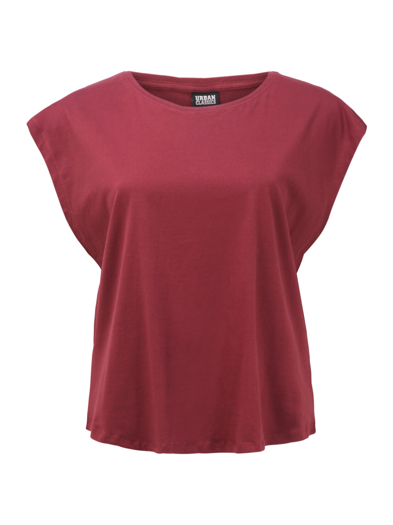 Urban Classics Curvy Marškinėliai 'Basic Shaped Tee'  vyšninė spalva