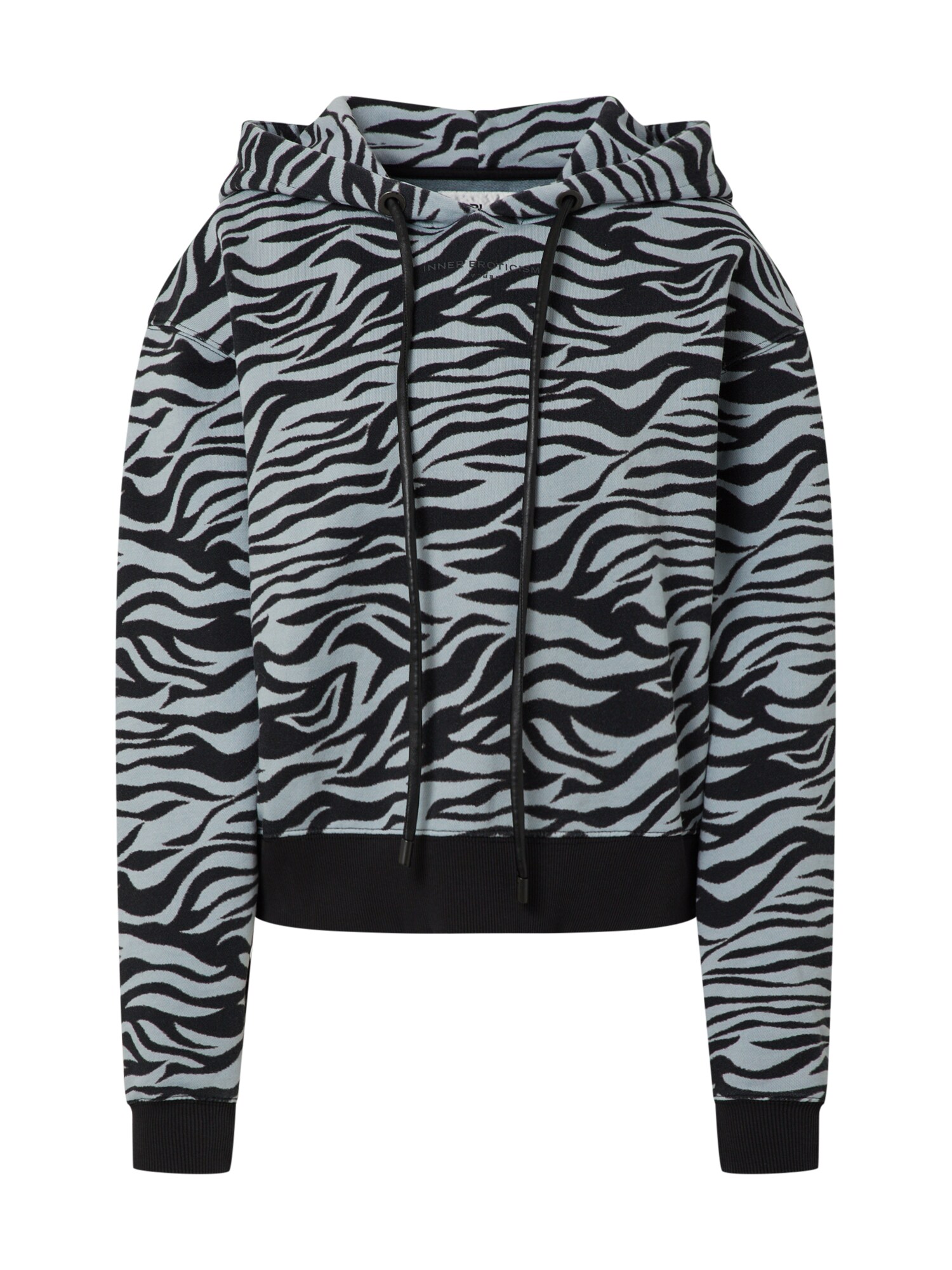 REPLAY Megztinis be užsegimo 'Sweatshirt'  juoda / pilka