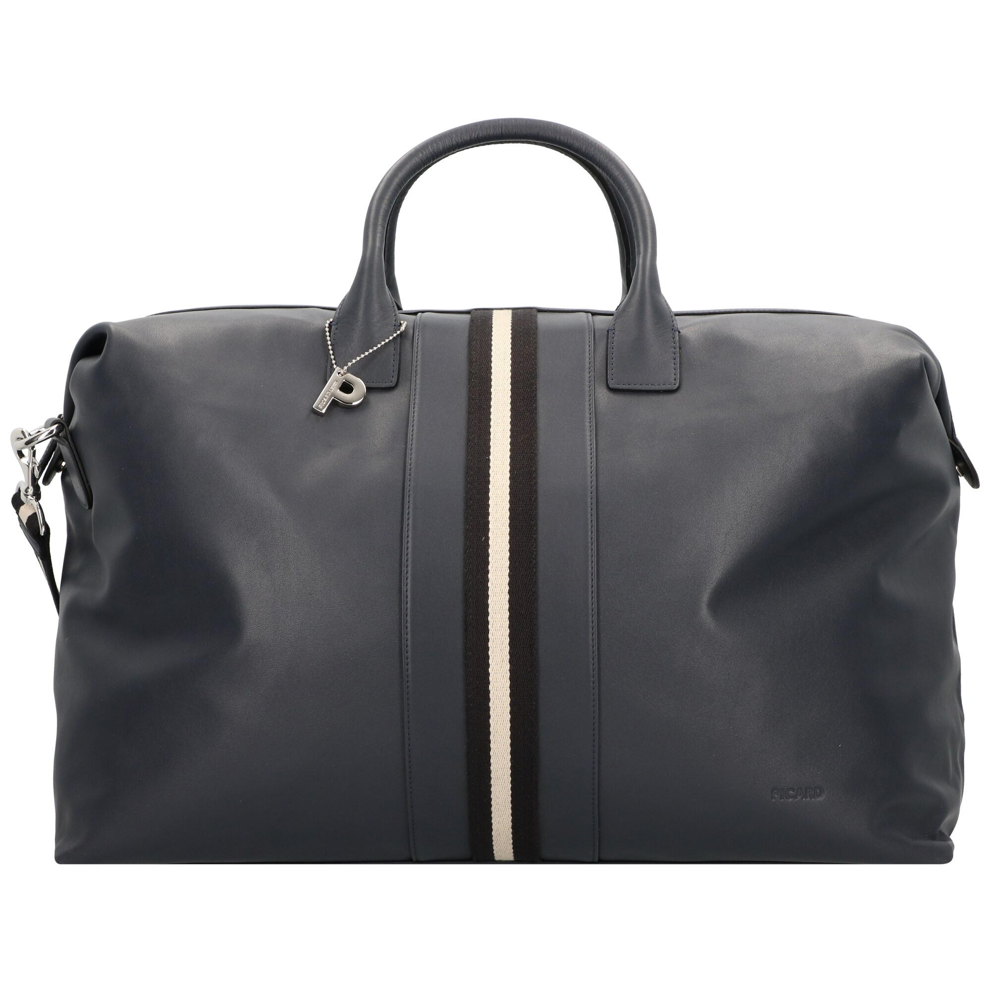 Picard Dames Weekendtas Torrino Duifblauw Zwart Wit picard kopen in de aanbieding