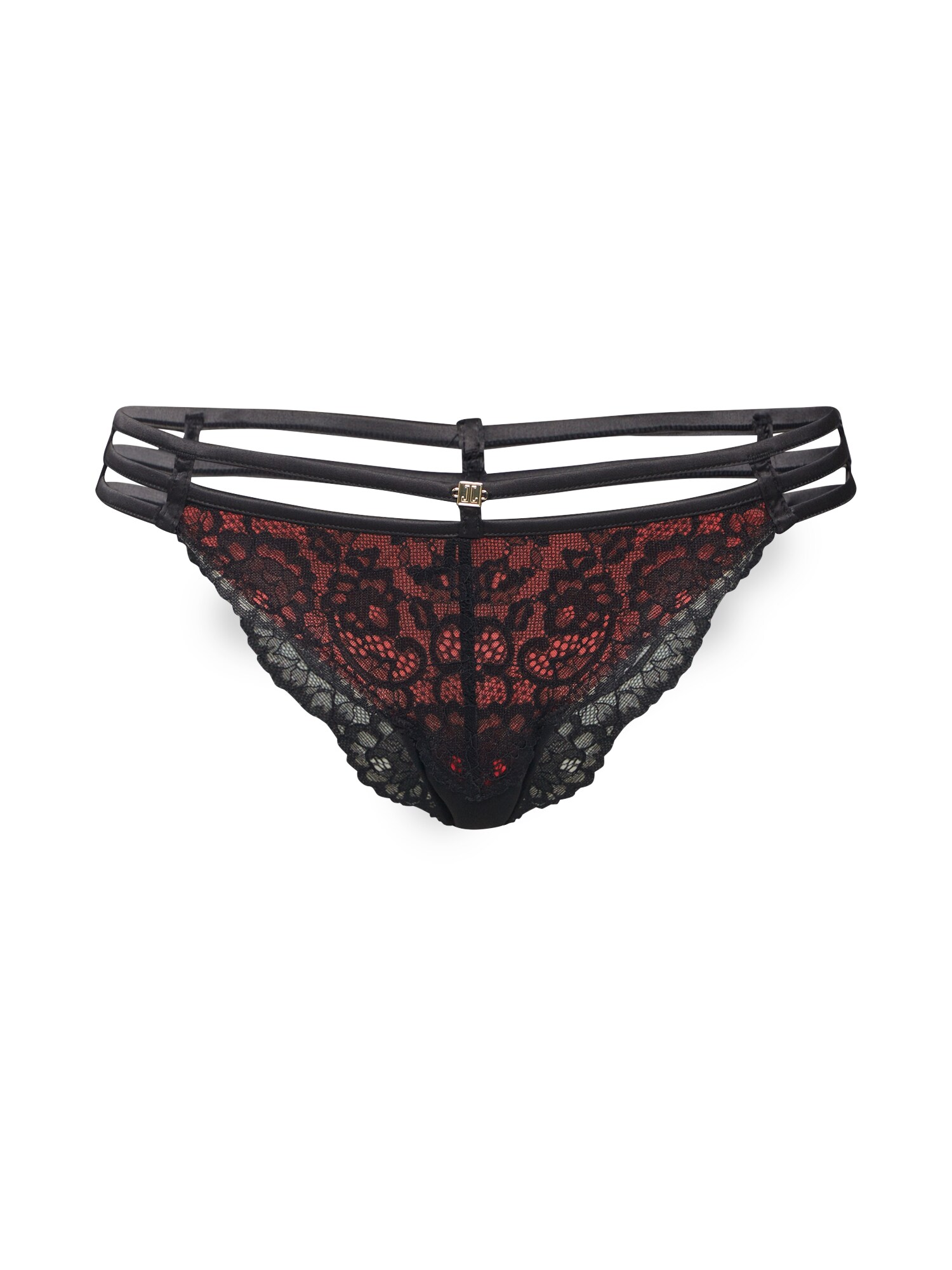 LASCANA Slip Brief  roșu / negru