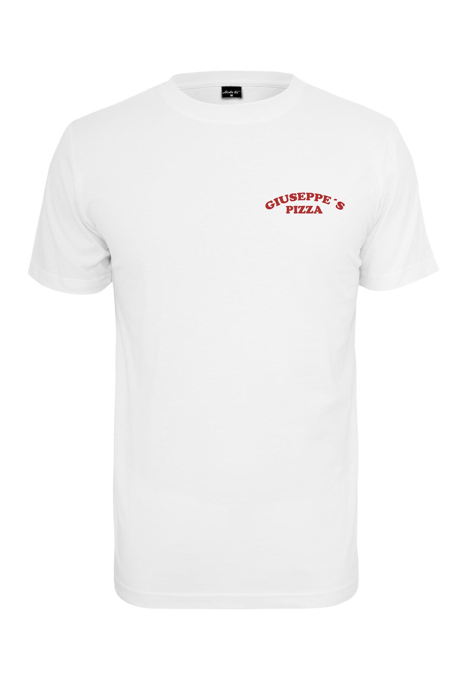 T-shirt 'Giuseppe's Pizzeria' röd / svart