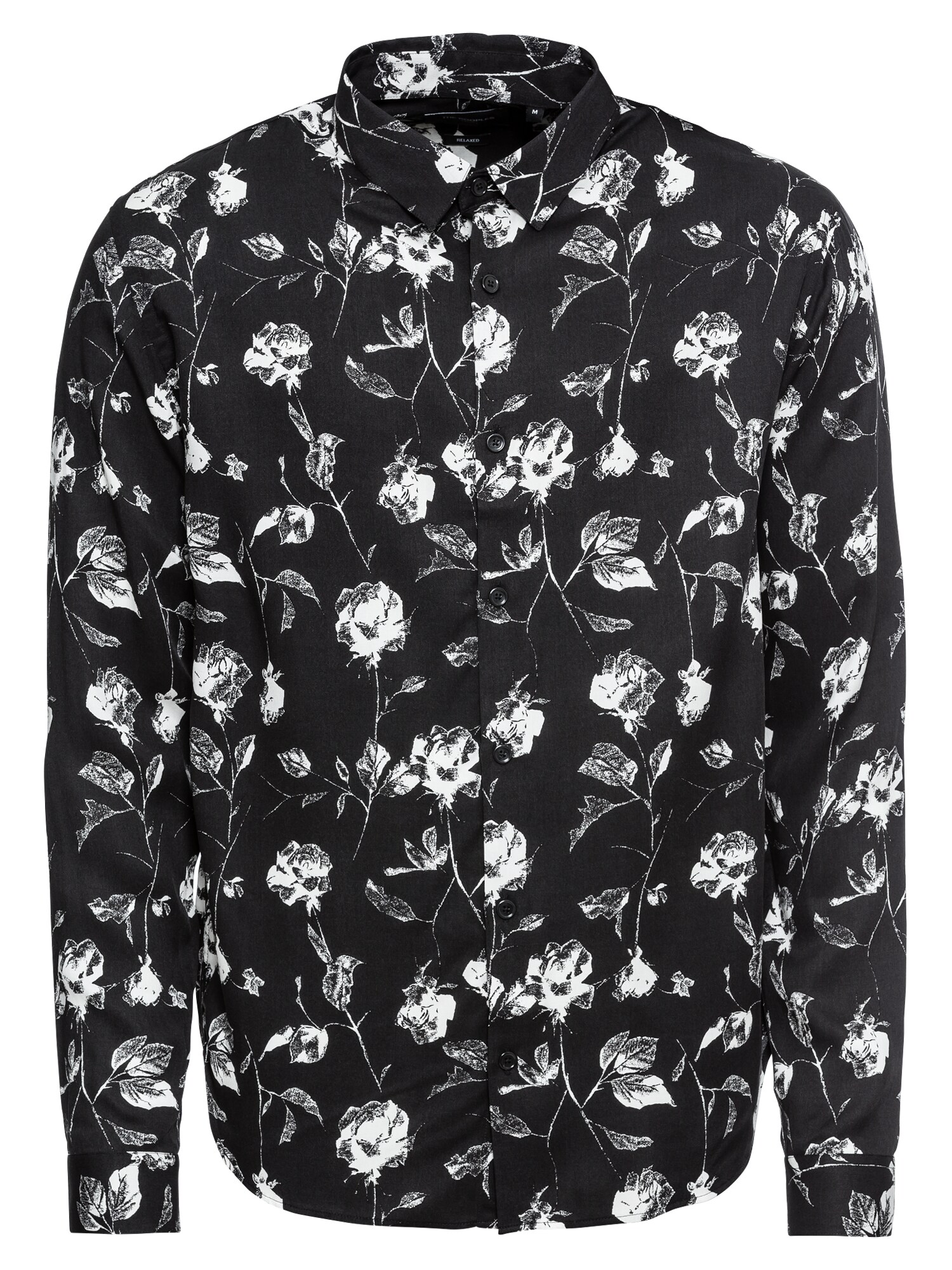 The Kooples Heren Overhemd Zwart Wit the kooples kopen in de aanbieding