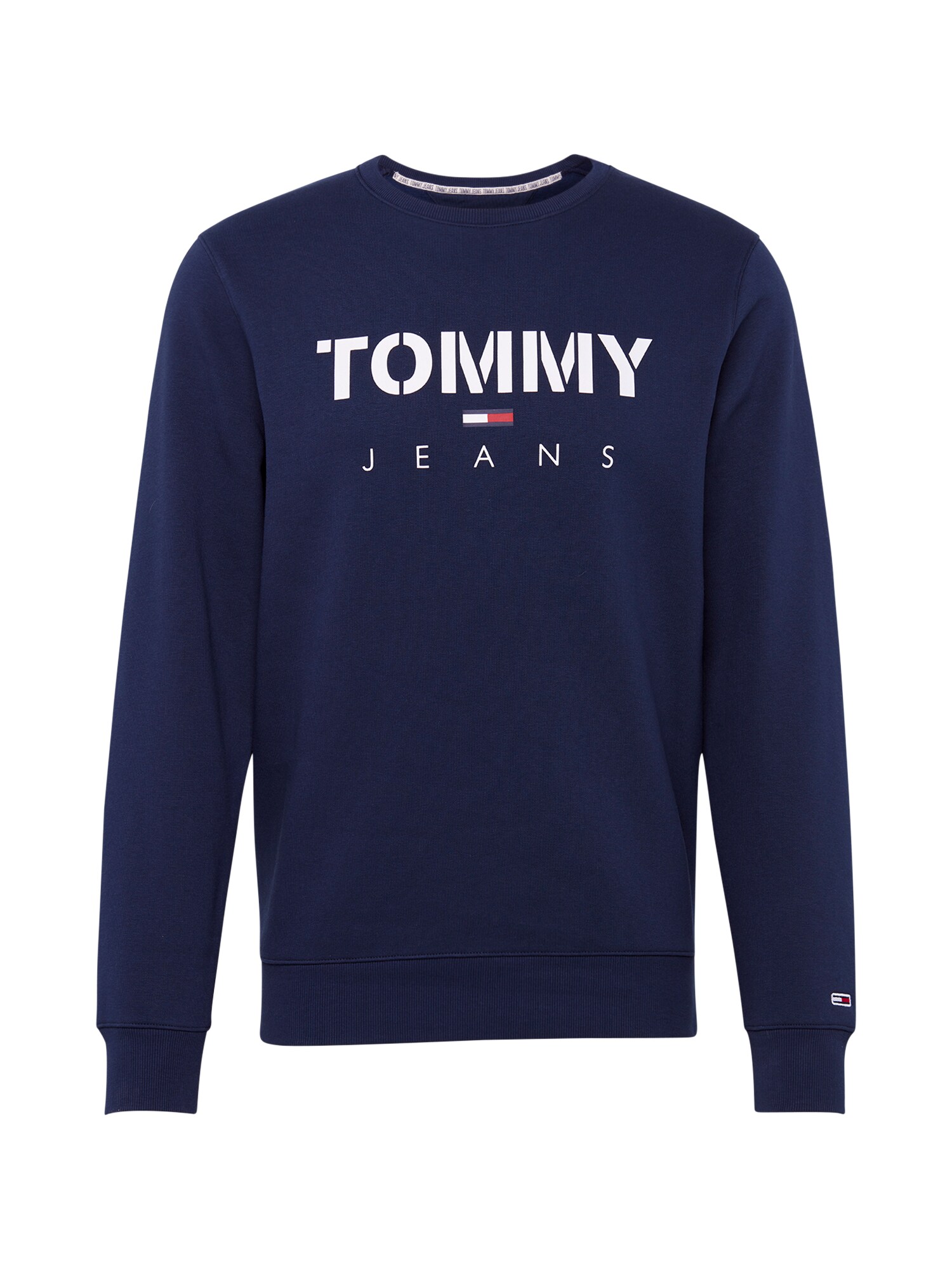 Tommy Jeans Megztinis be užsegimo 'NOVEL'  raudona / balta / tamsiai mėlyna