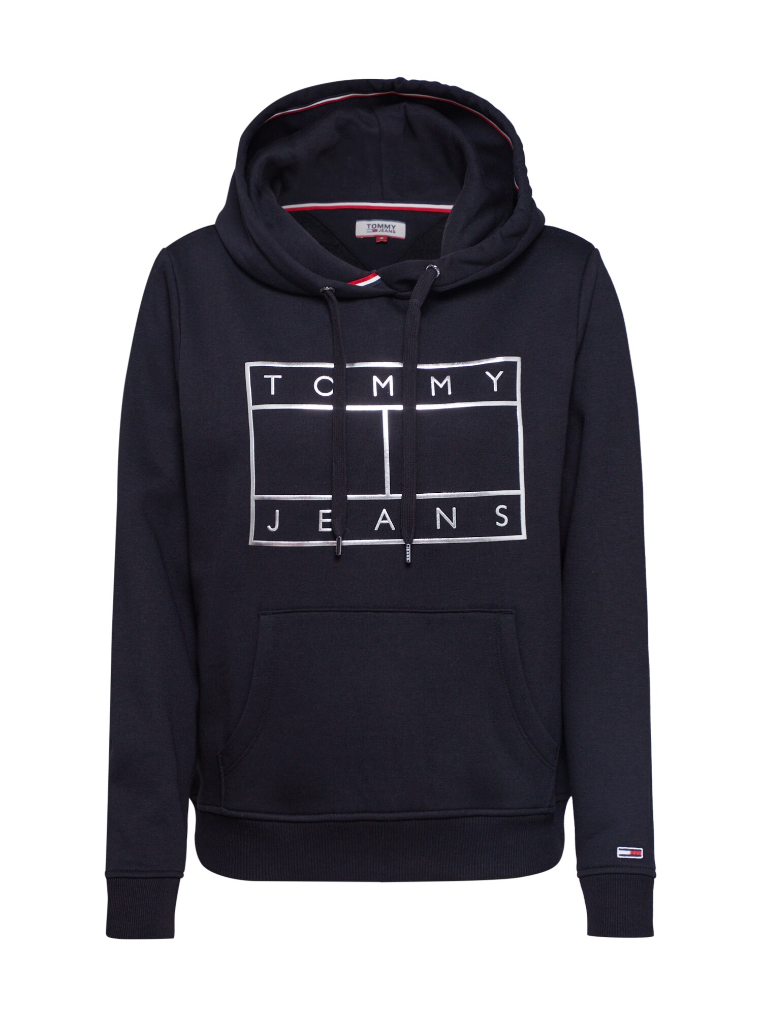 Tommy Jeans Megztinis be užsegimo  nakties mėlyna / sidabrinė