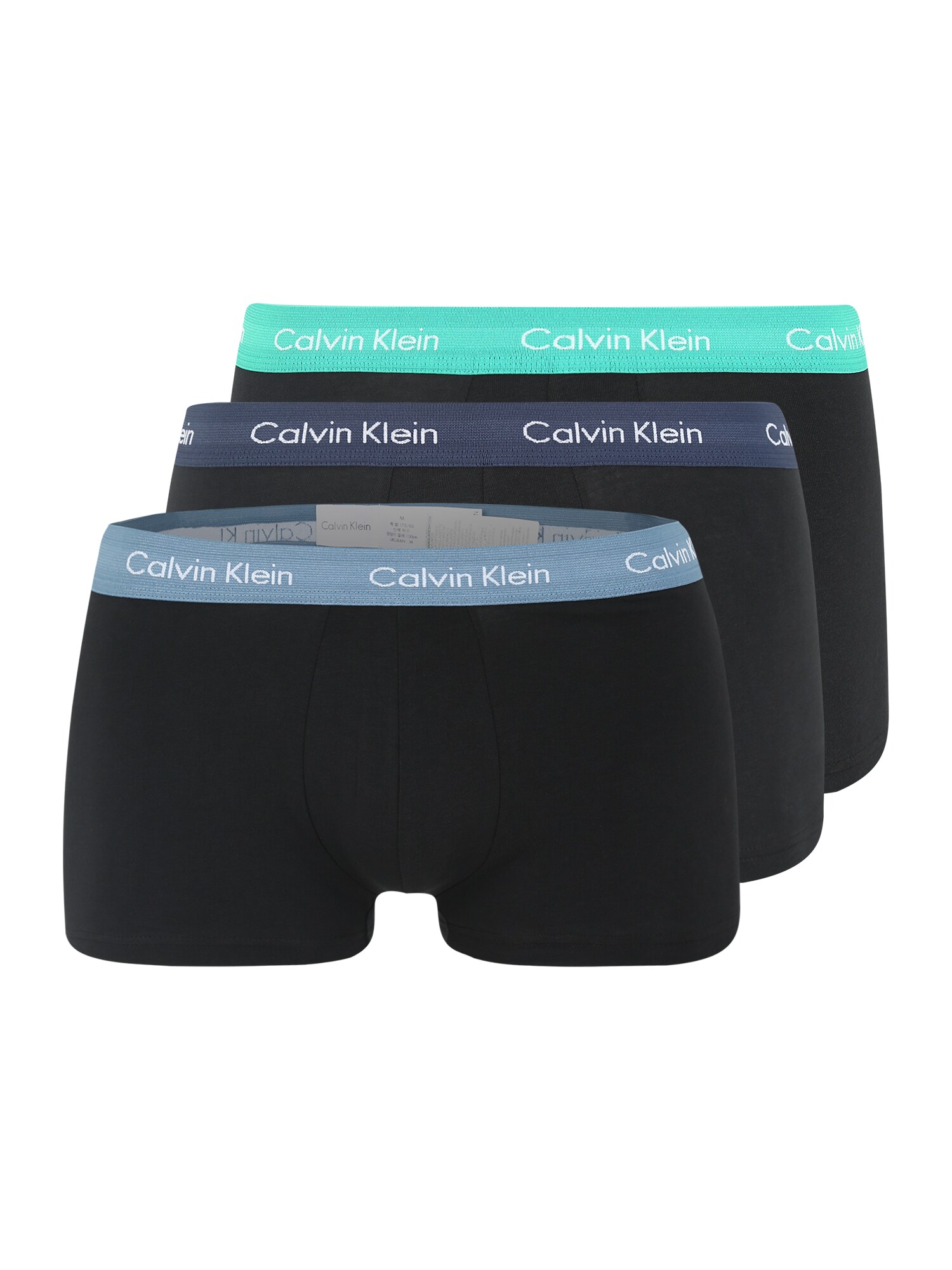 Calvin Klein Underwear Heren Boxershorts Marine Aqua Lichtblauw Zwart calvin klein underwear kopen in de aanbieding