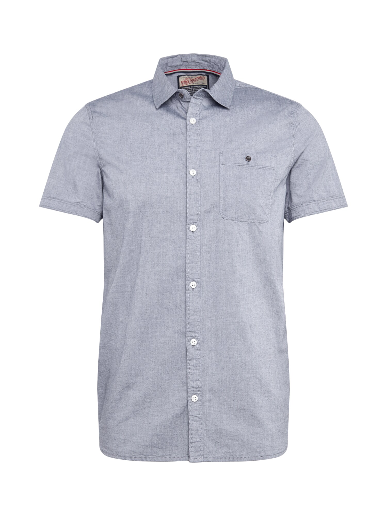 Petrol Industries Heren Overhemd Smoky Blue petrol industries kopen in de aanbieding