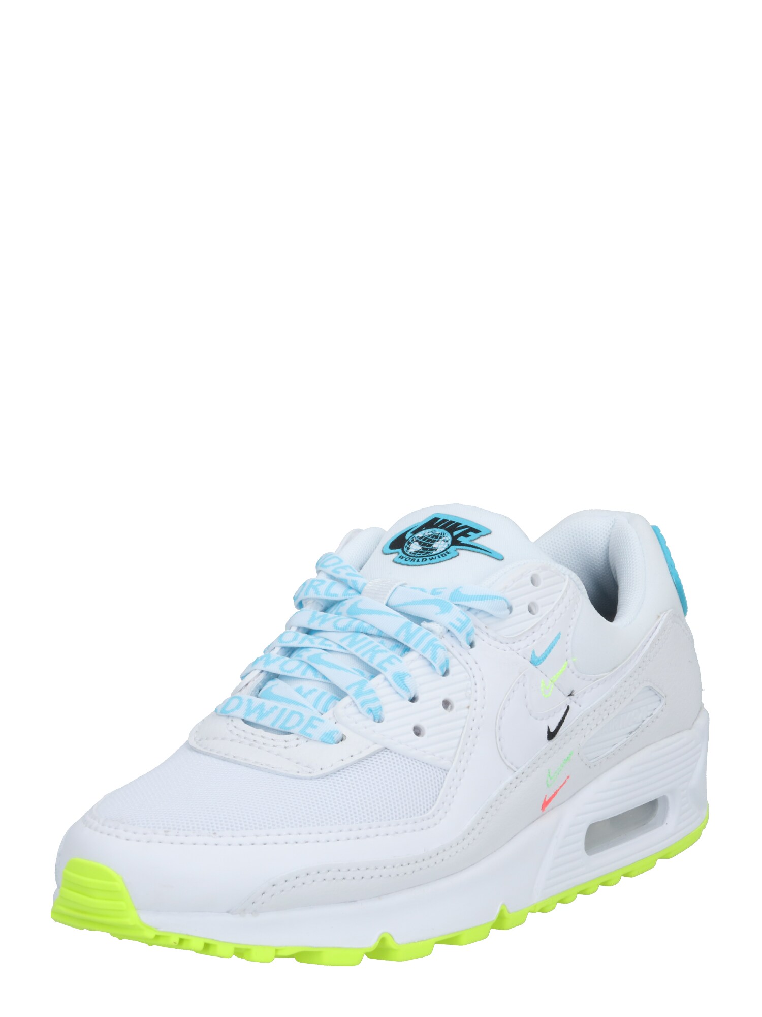 Nike Sportswear Sportbačiai be auliuko 'Air Max 90'  šviesiai mėlyna / balta