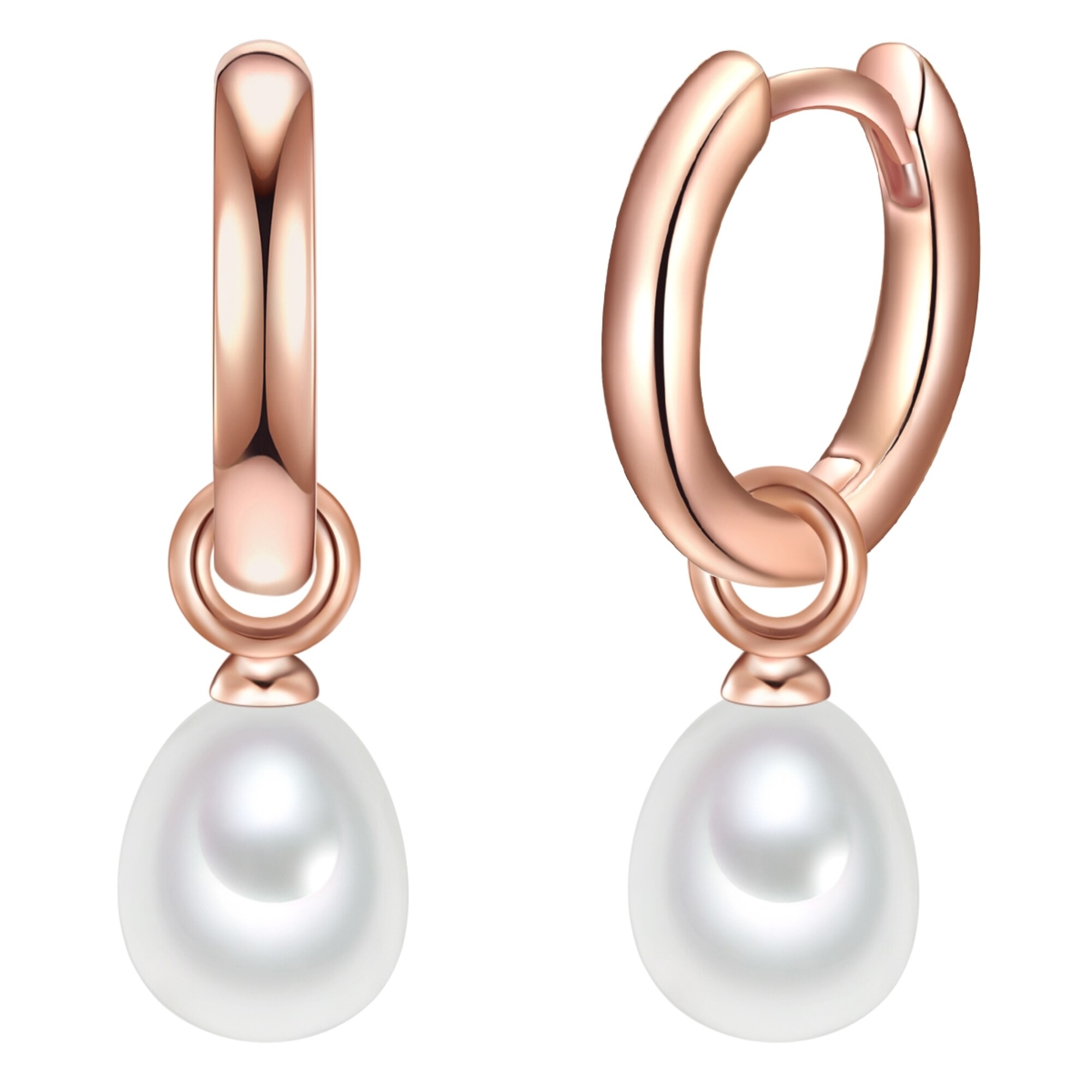Valero Pearls Oorbellen Rose-goud / Parelwit