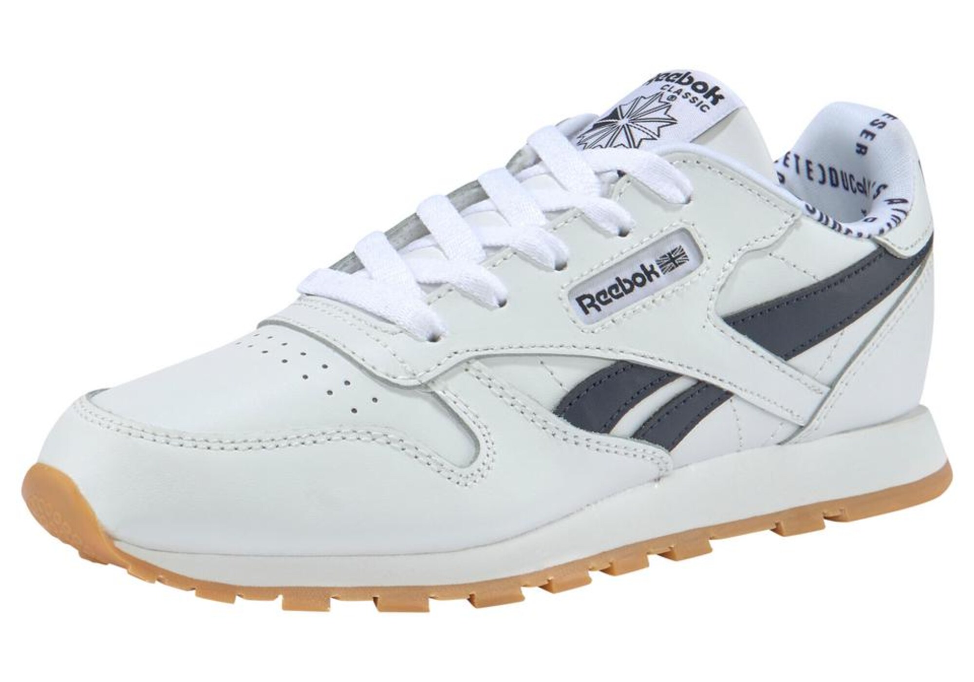 Reebok Classic Sportbačiai 'Classic Leather'  balta / tamsiai mėlyna