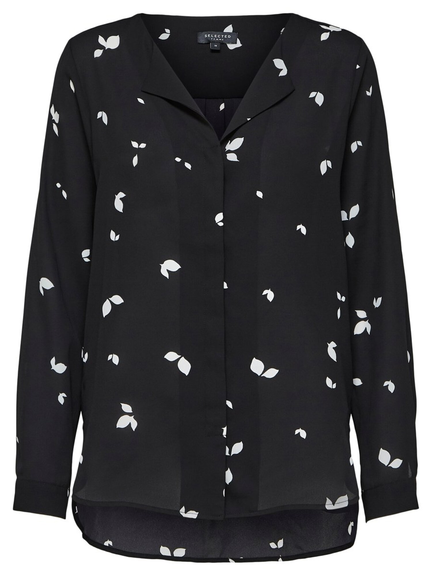 Selected Femme Dames Blouse Slfdynella Zwart selected femme kopen in de aanbieding