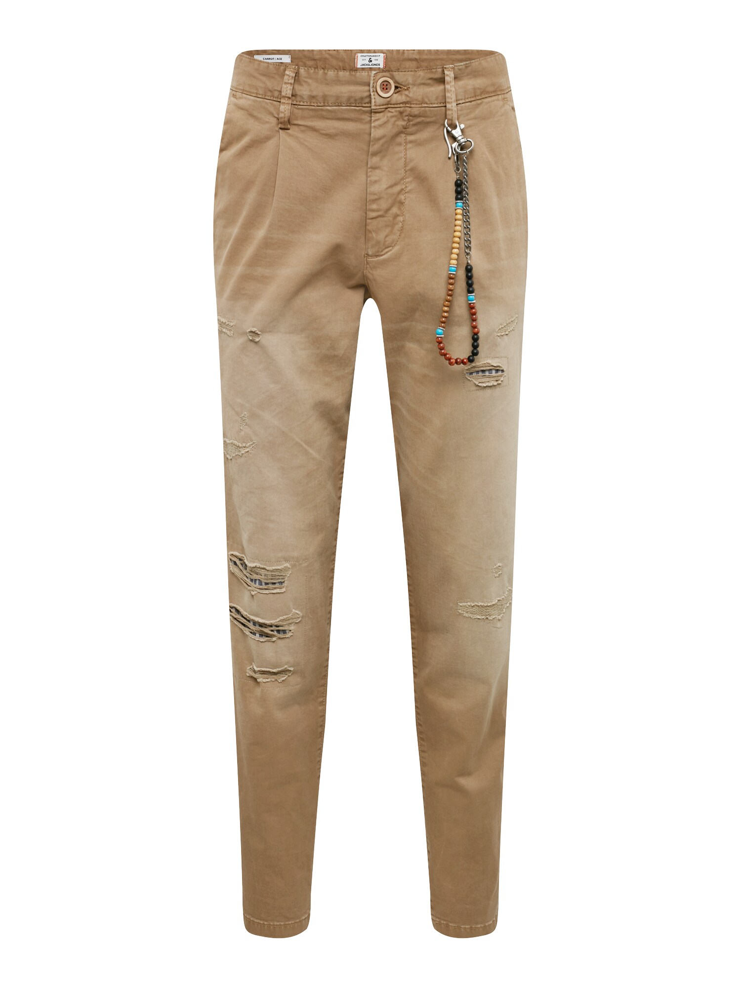 JACK & JONES Kelnės 'JJIACE JJMILTON JOS 420 BEIGE LTD'  smėlio