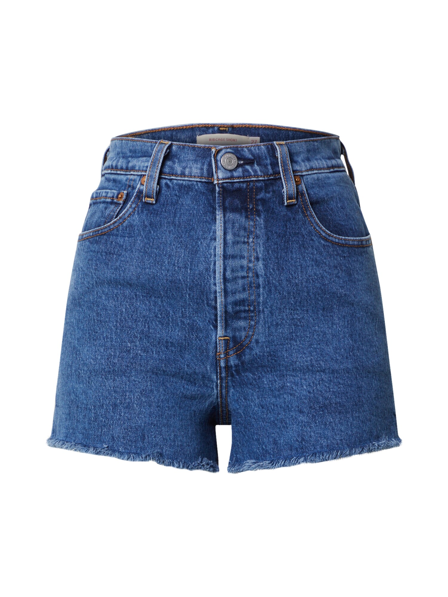 LEVI'S Džinsai 'RIBCAGE SHORT'  tamsiai (džinso) mėlyna
